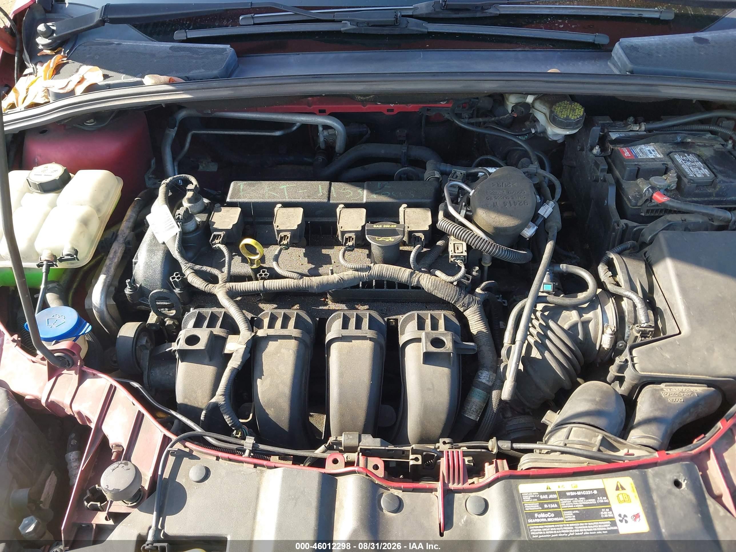 2012 Ford Focus Sel Red vin: 1FAHP3M25CL105105