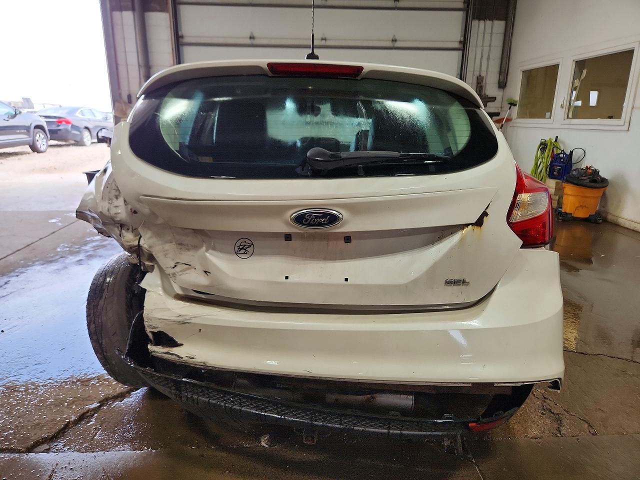 2012 Ford Focus Sel White vin: 1FAHP3M25CL257594