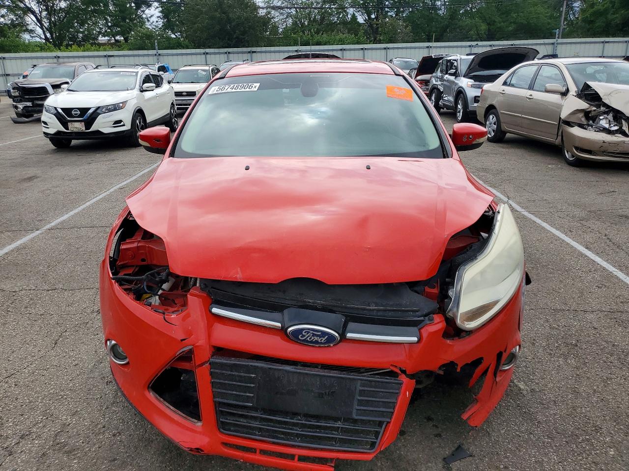 2012 Ford Focus Sel Red vin: 1FAHP3M25CL273567