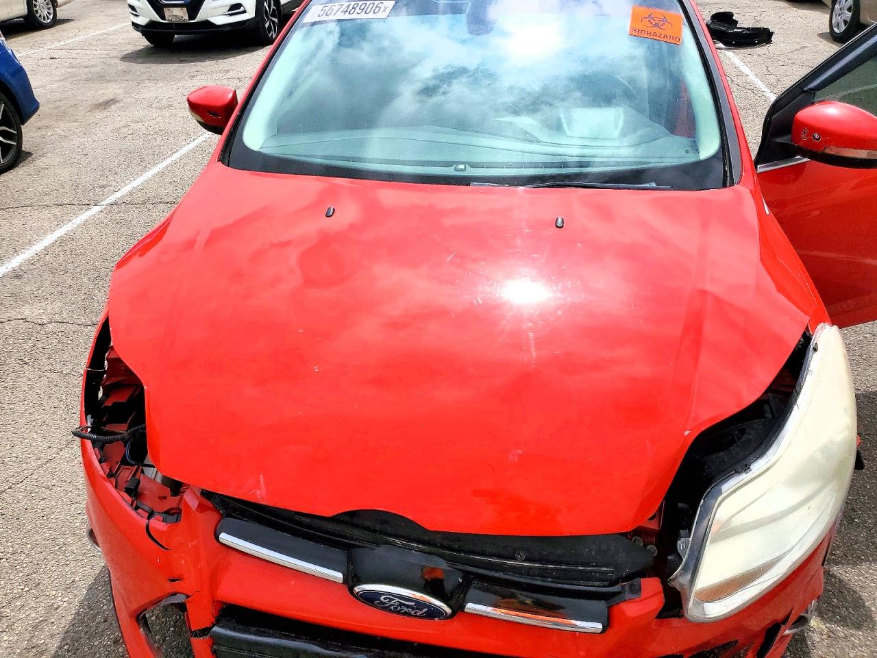2012 Ford Focus Sel Red vin: 1FAHP3M25CL273567