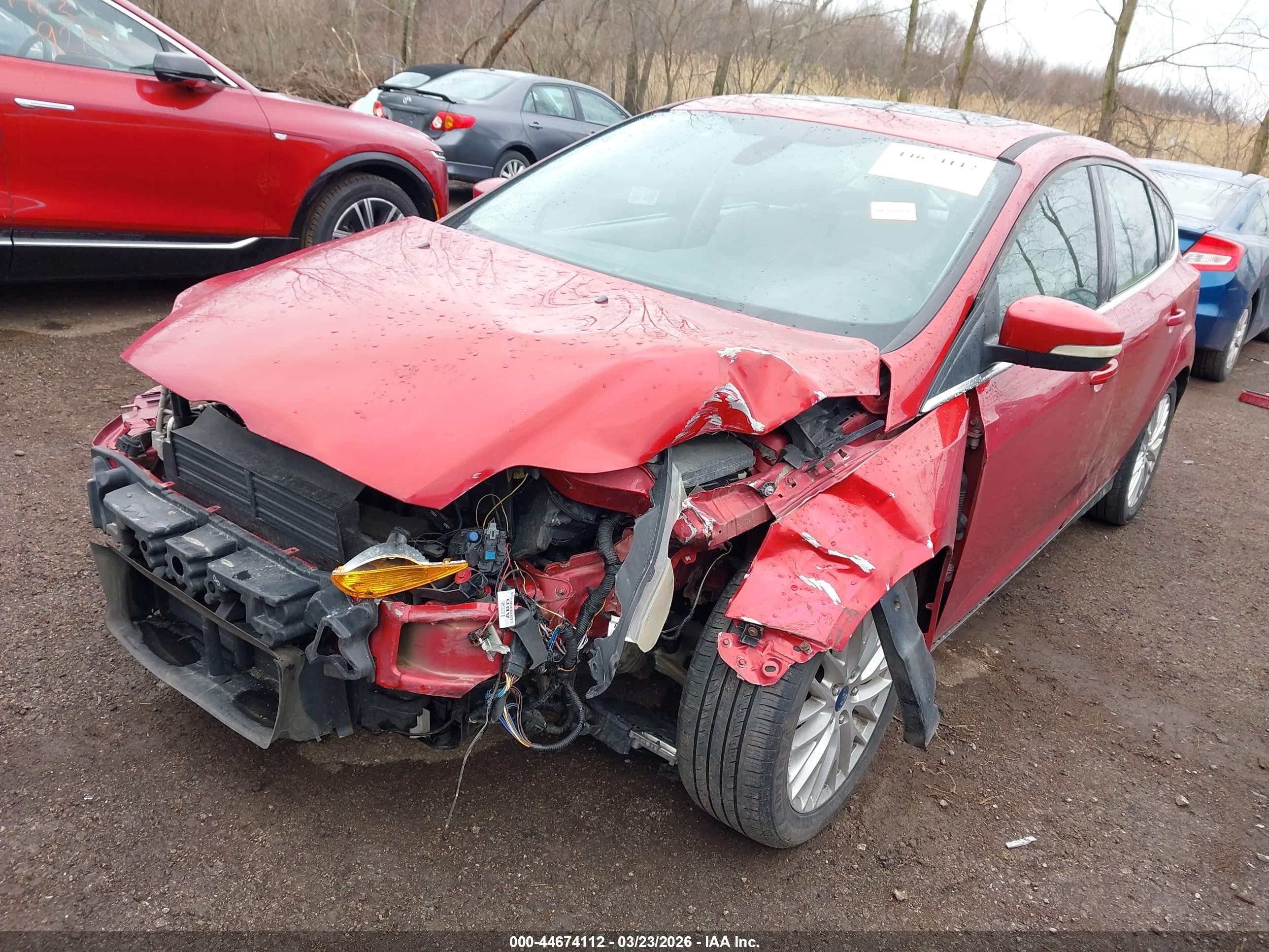 2012 Ford Focus Sel Red vin: 1FAHP3M25CL306602