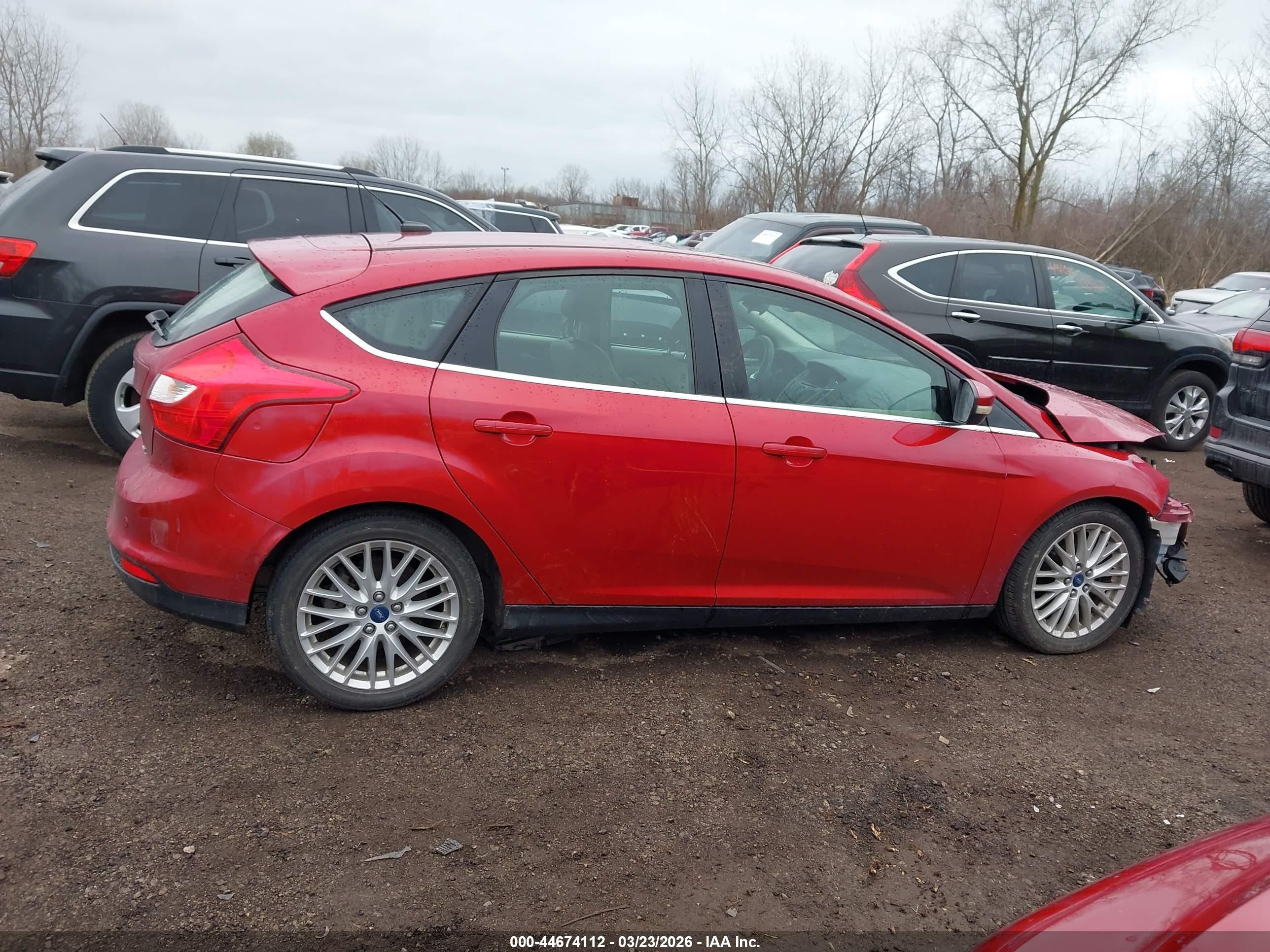 2012 Ford Focus Sel Red vin: 1FAHP3M25CL306602