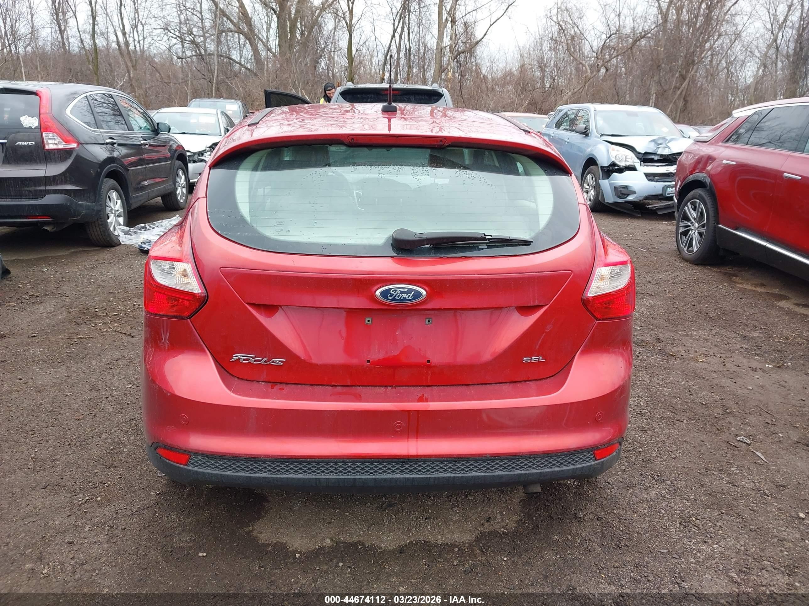 2012 Ford Focus Sel Red vin: 1FAHP3M25CL306602