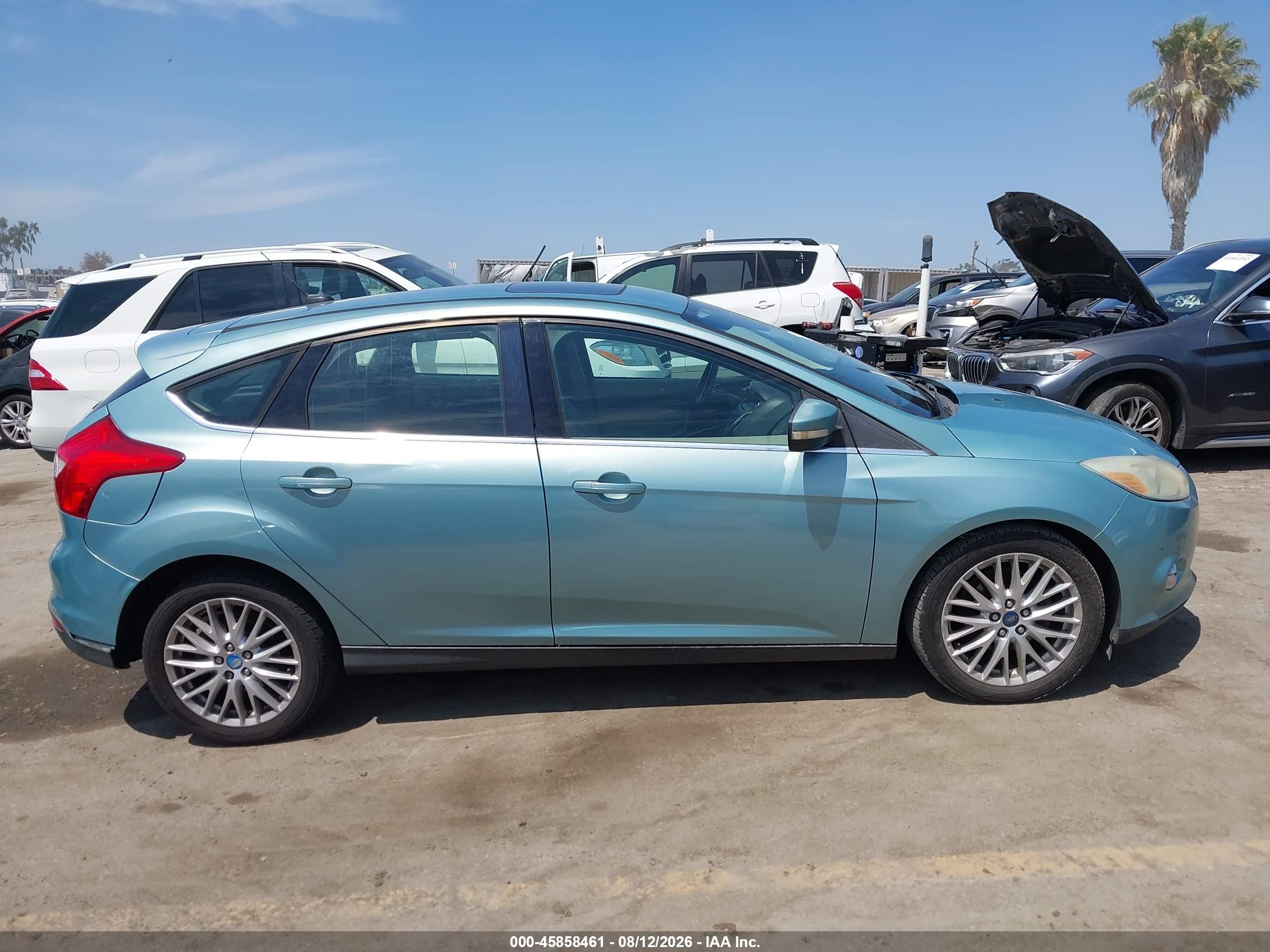 2012 Ford Focus Sel Бирюзовый vin: 1FAHP3M26CL156211