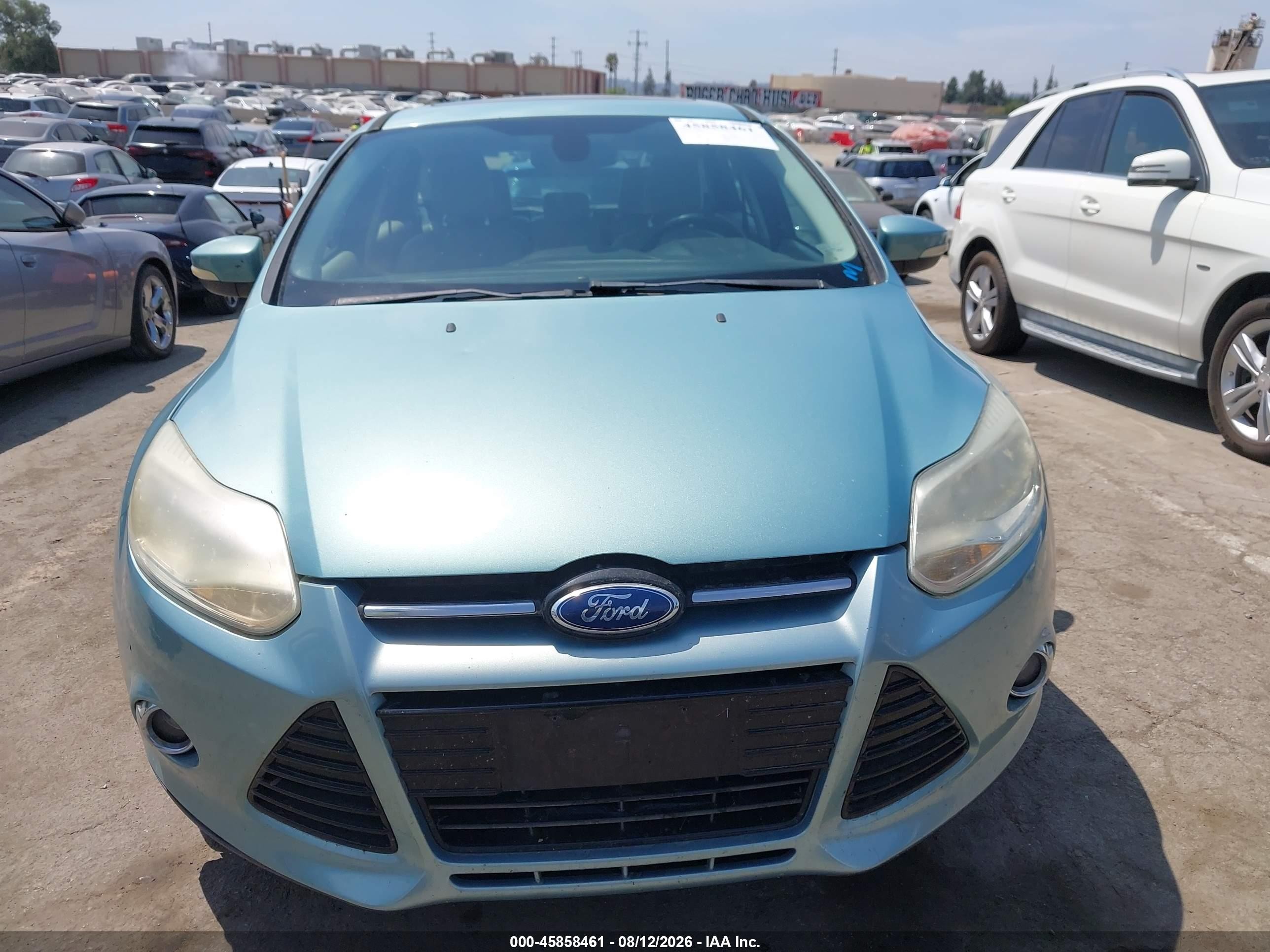 2012 Ford Focus Sel Бирюзовый vin: 1FAHP3M26CL156211