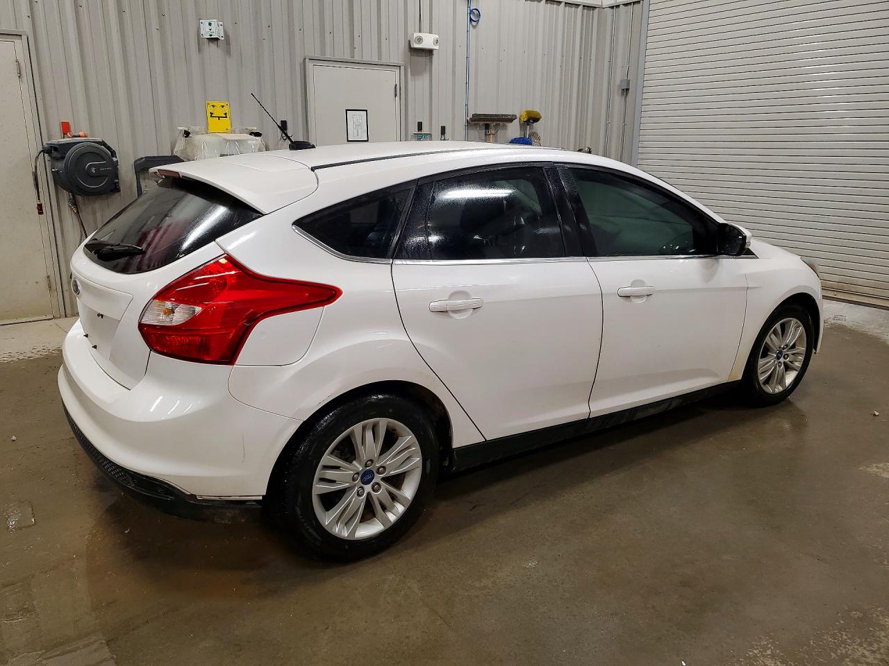2012 Ford Focus Sel White vin: 1FAHP3M26CL206041