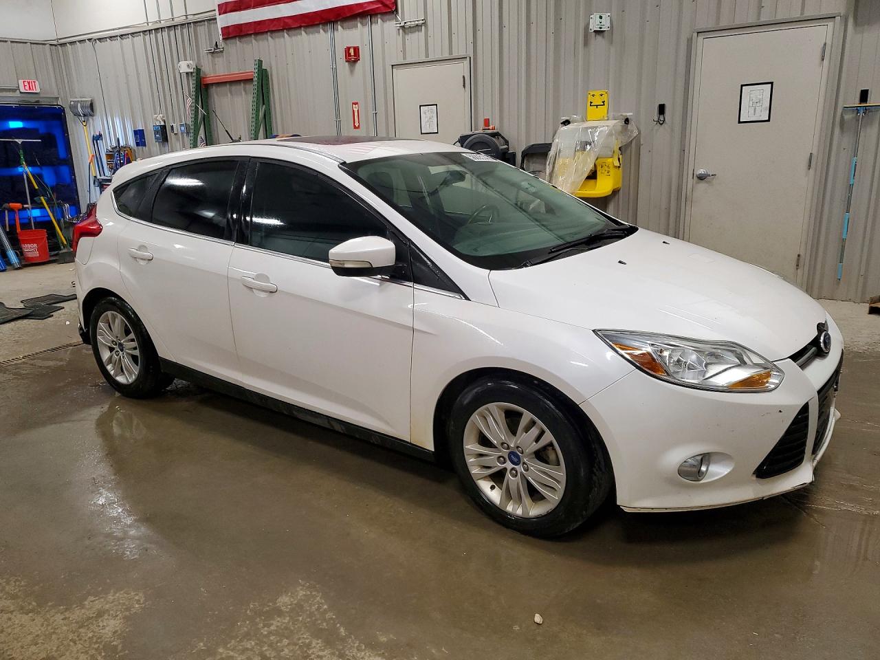 2012 Ford Focus Sel White vin: 1FAHP3M26CL206041