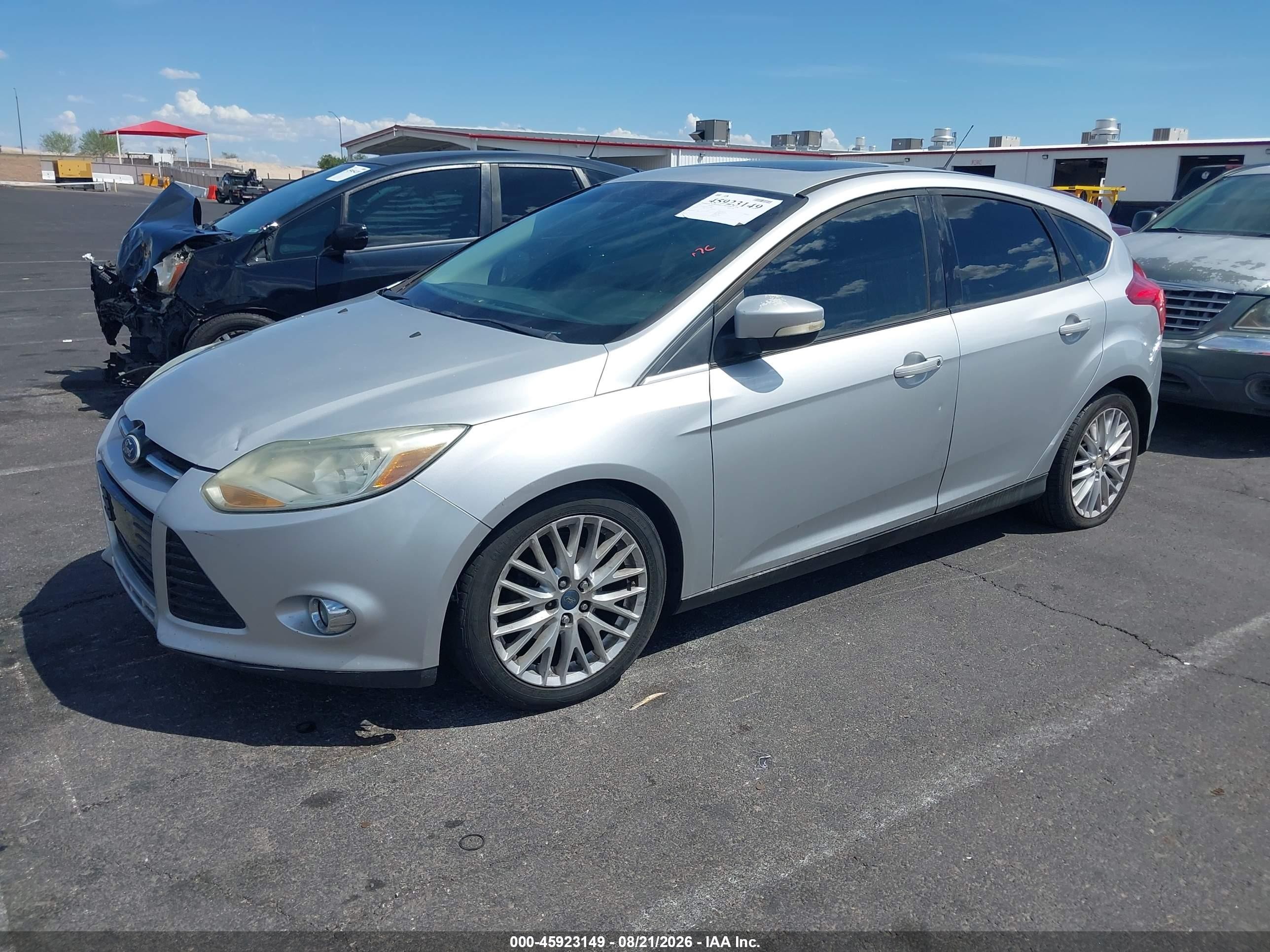 2012 Ford Focus Sel Silver vin: 1FAHP3M26CL210865