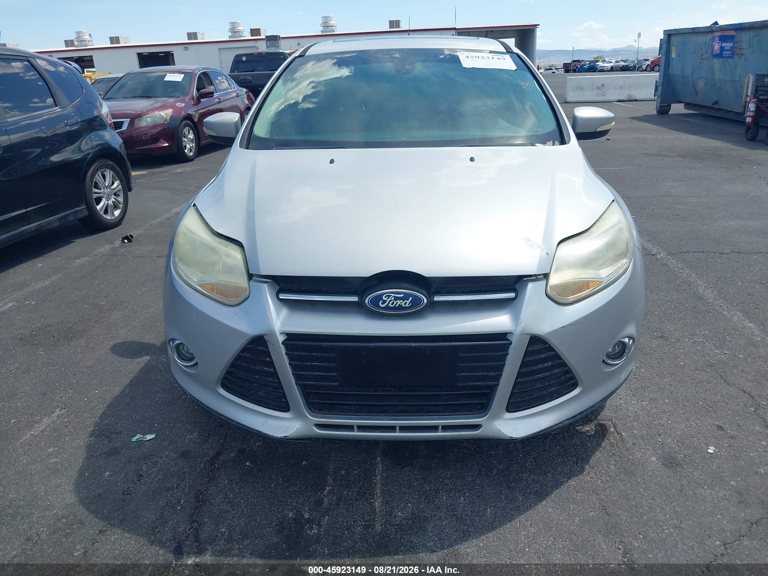 2012 Ford Focus Sel Silver vin: 1FAHP3M26CL210865