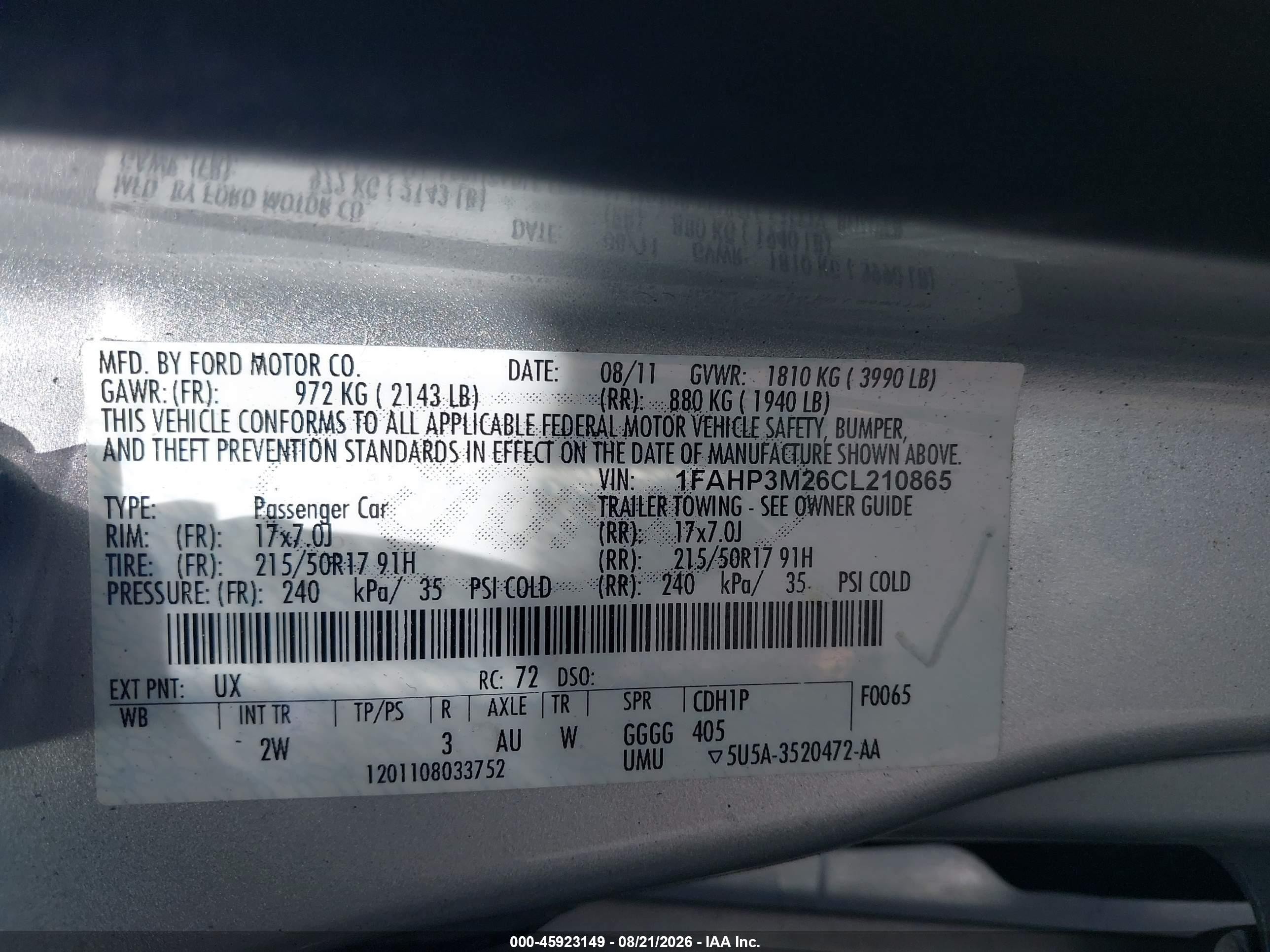 2012 Ford Focus Sel Silver vin: 1FAHP3M26CL210865