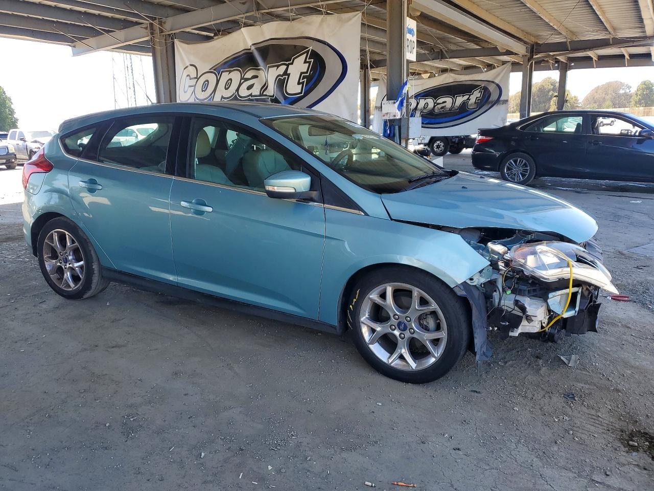 2012 Ford Focus Sel Turquoise vin: 1FAHP3M26CL416090
