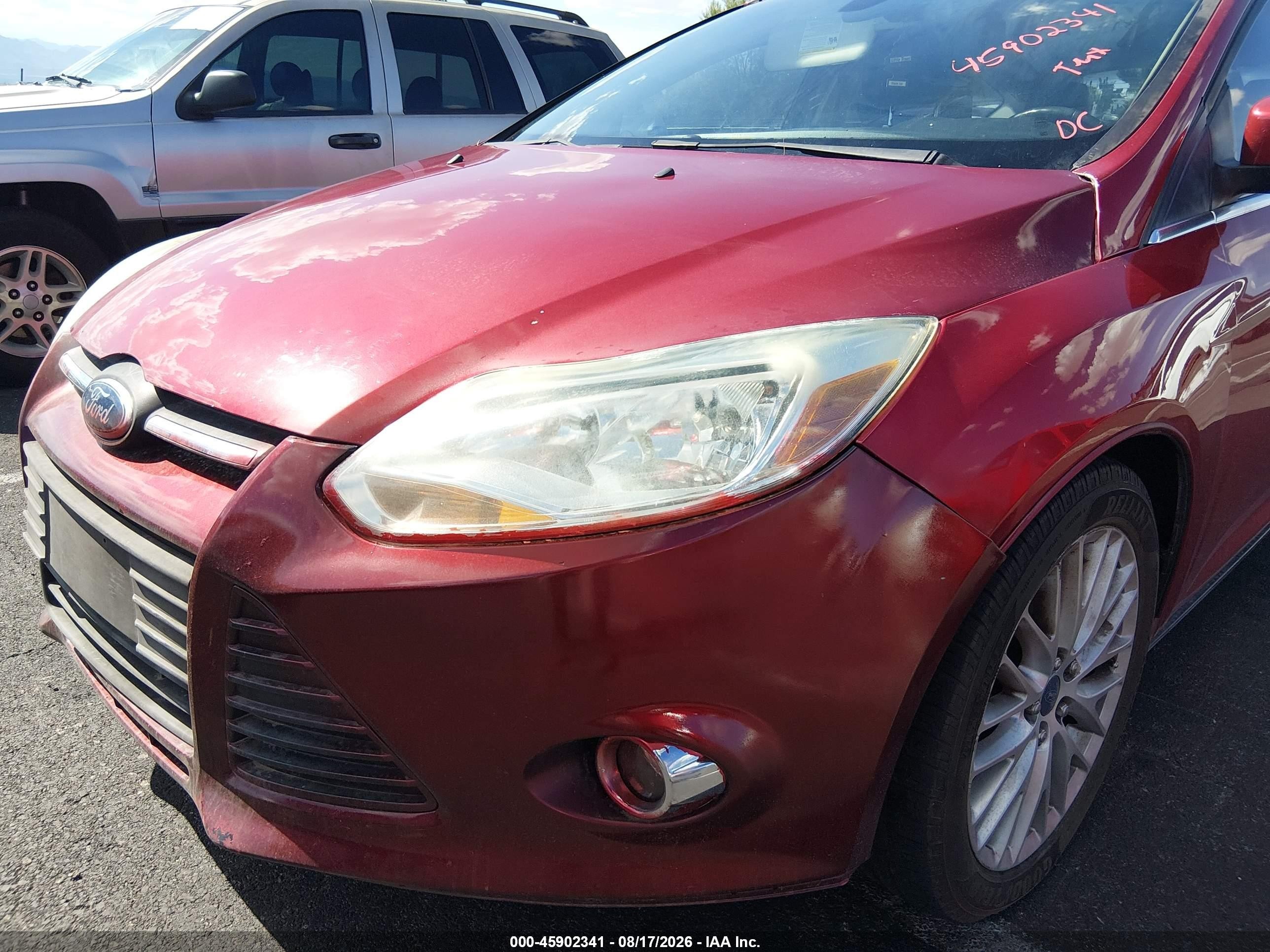 2012 Ford Focus Sel Red vin: 1FAHP3M26CL451969