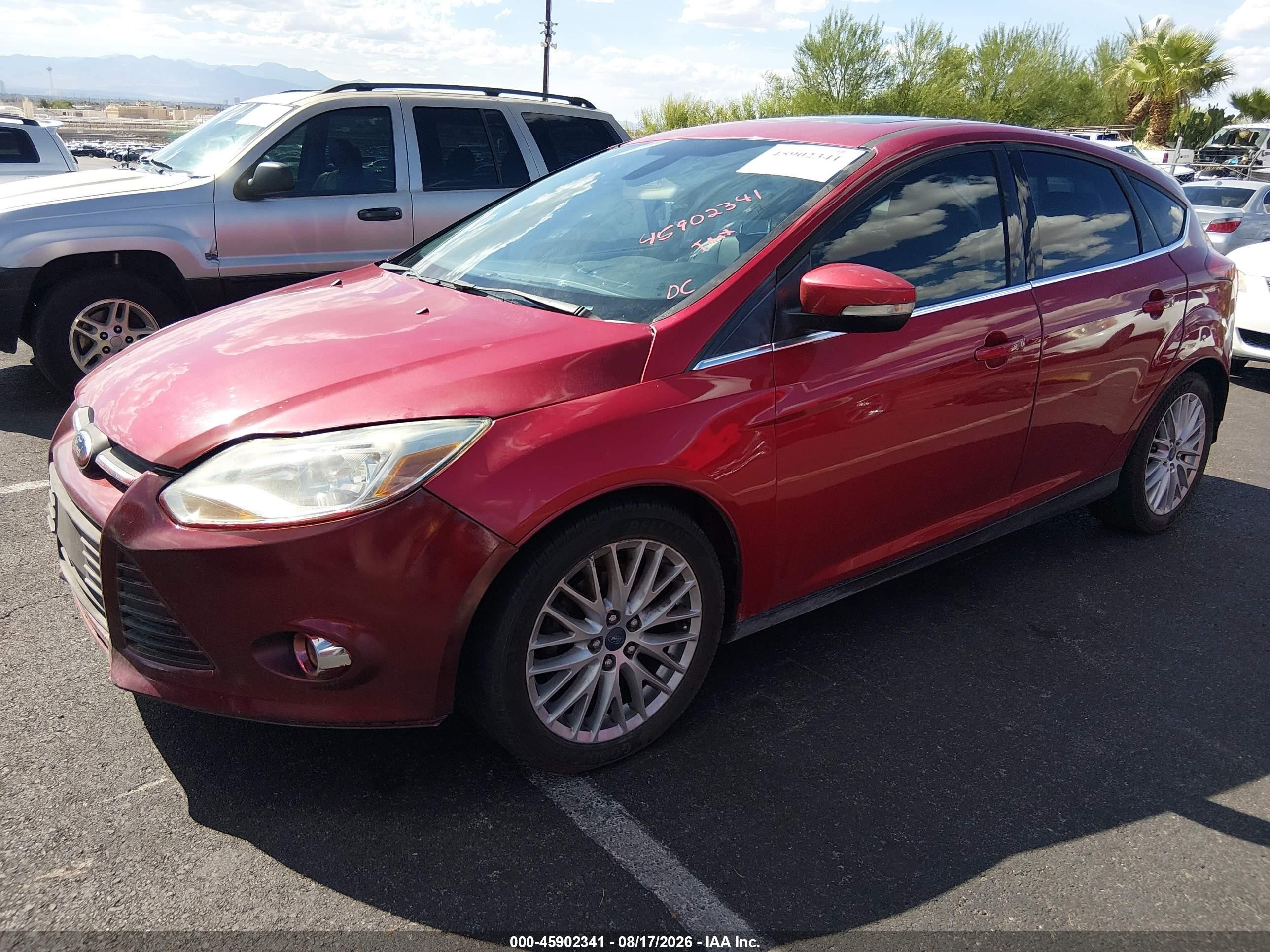 2012 Ford Focus Sel Red vin: 1FAHP3M26CL451969