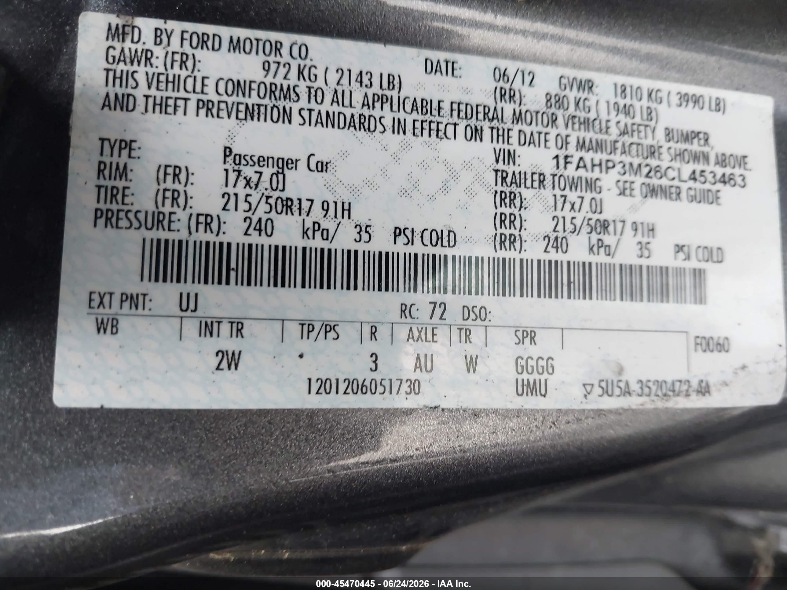 2012 Ford Focus Sel Black vin: 1FAHP3M26CL453463