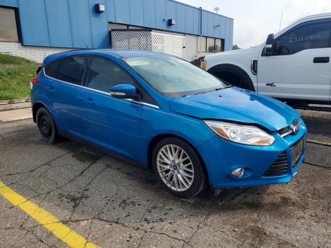 2012 Ford Focus Sel Blue vin: 1FAHP3M27CL256608
