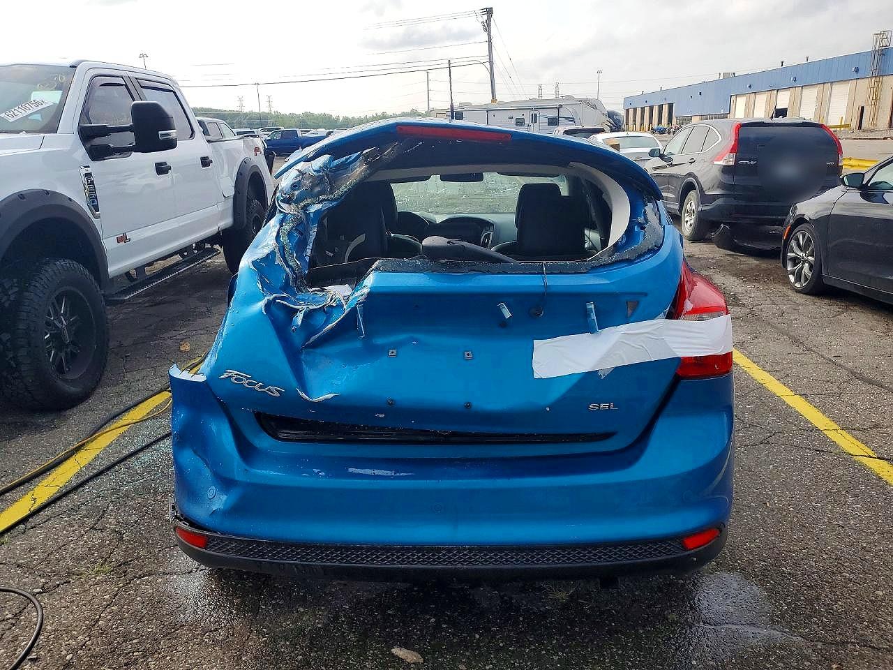 2012 Ford Focus Sel Blue vin: 1FAHP3M27CL256608