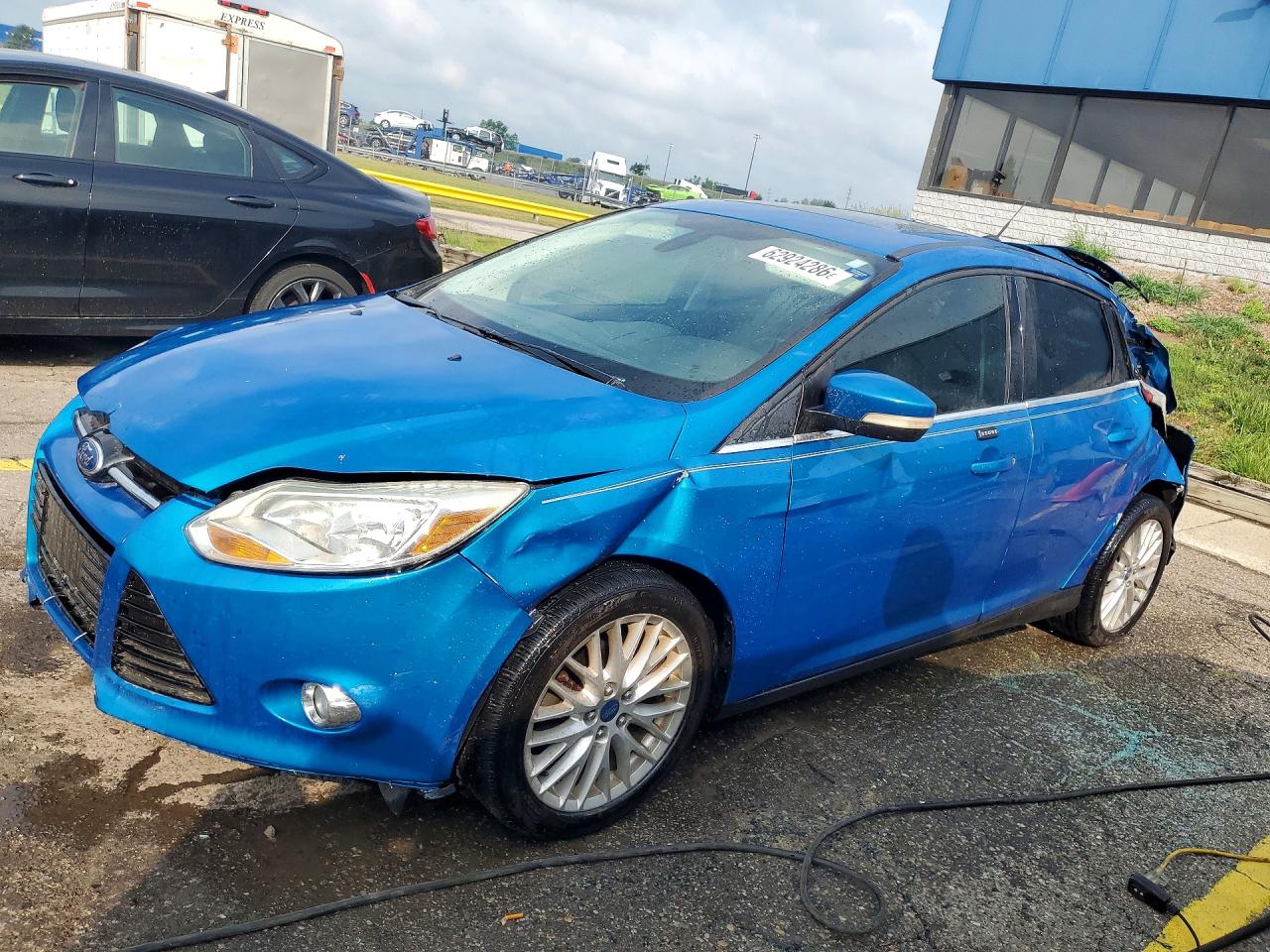 2012 Ford Focus Sel Blue vin: 1FAHP3M27CL256608