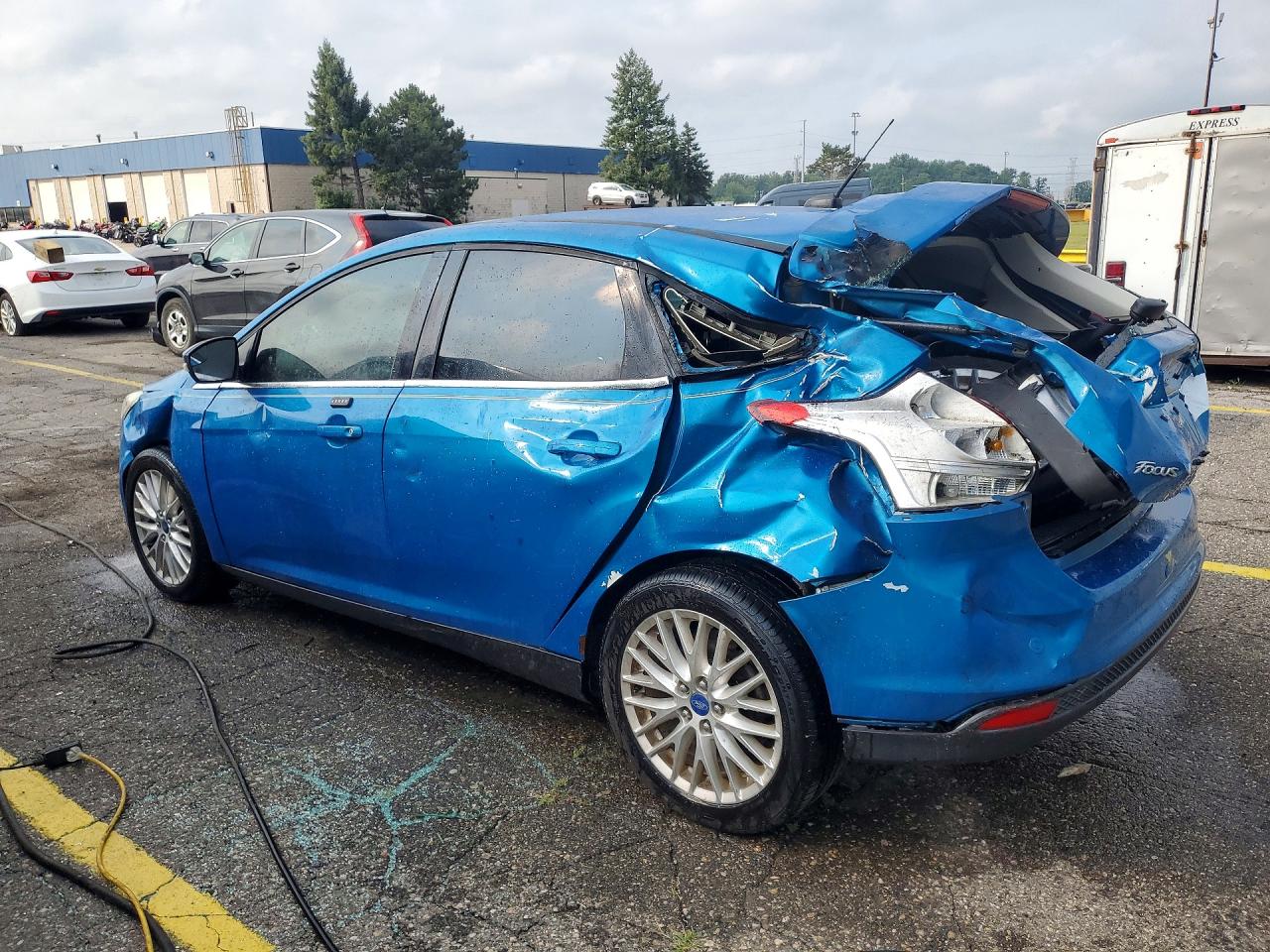 2012 Ford Focus Sel Blue vin: 1FAHP3M27CL256608
