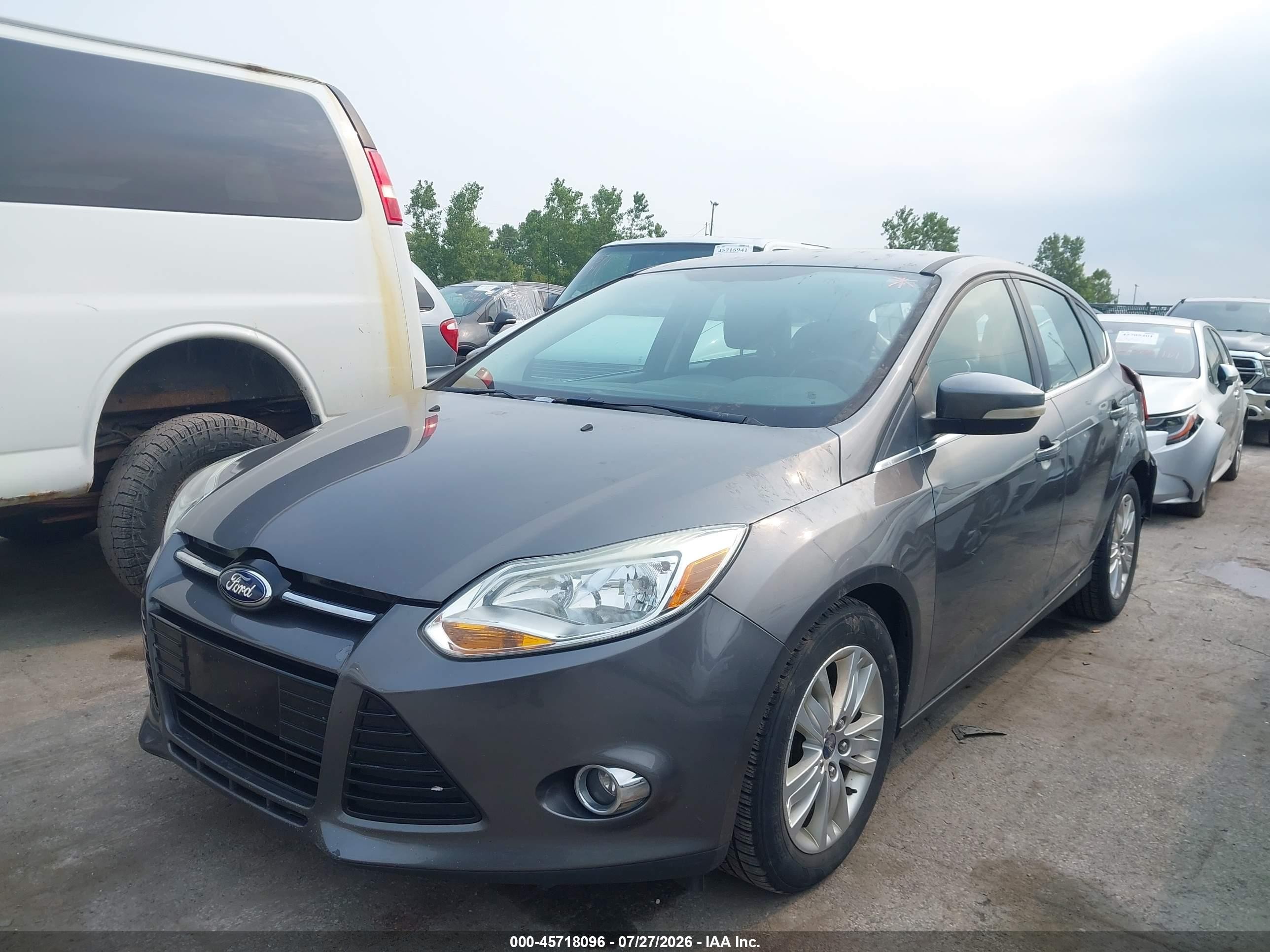2012 Ford Focus Sel Gray vin: 1FAHP3M27CL374741