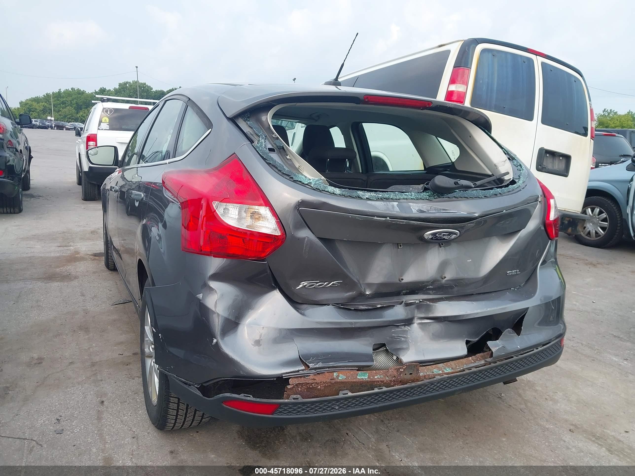 2012 Ford Focus Sel Gray vin: 1FAHP3M27CL374741