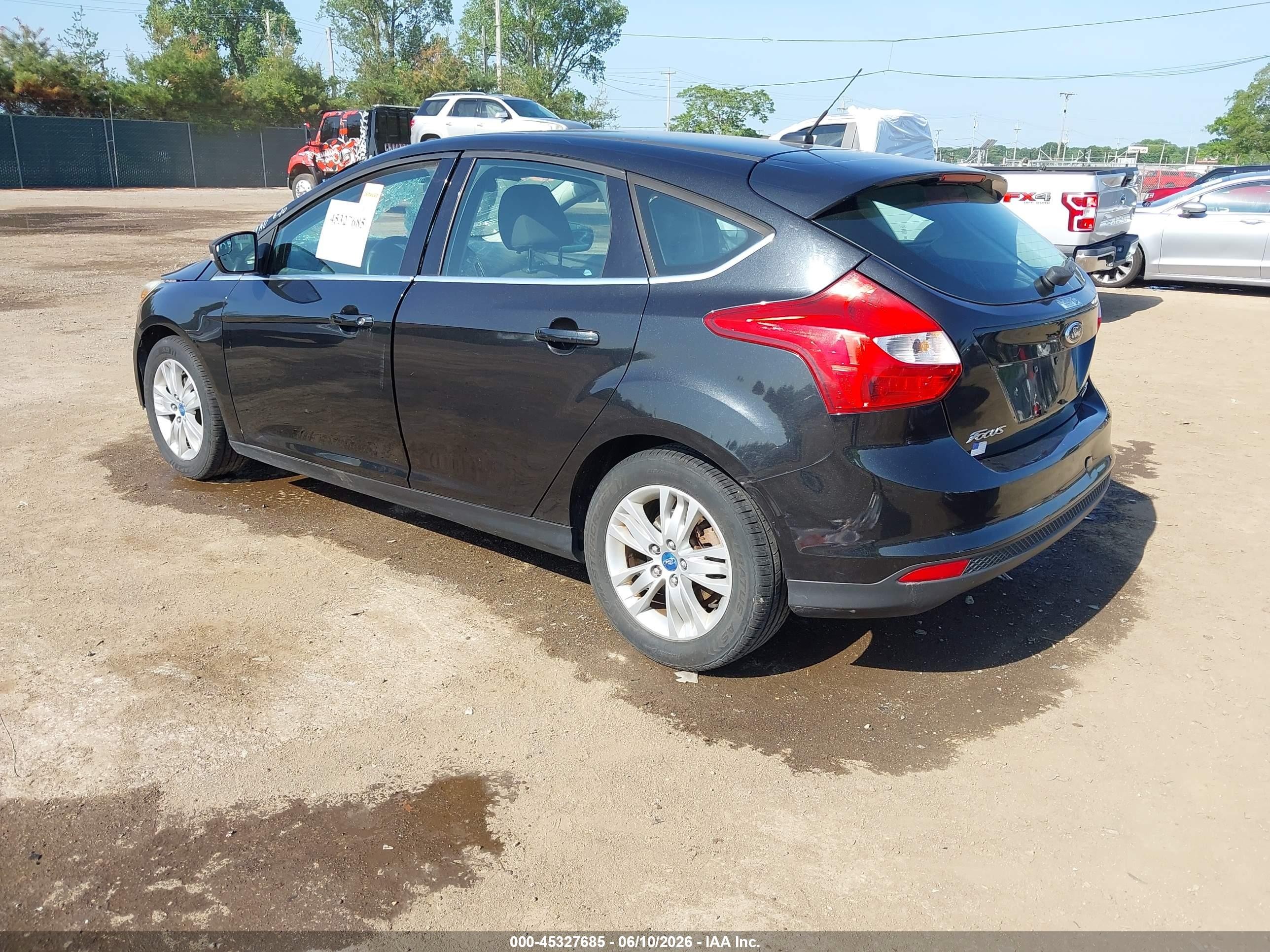 2012 Ford Focus Sel Black vin: 1FAHP3M27CL404272