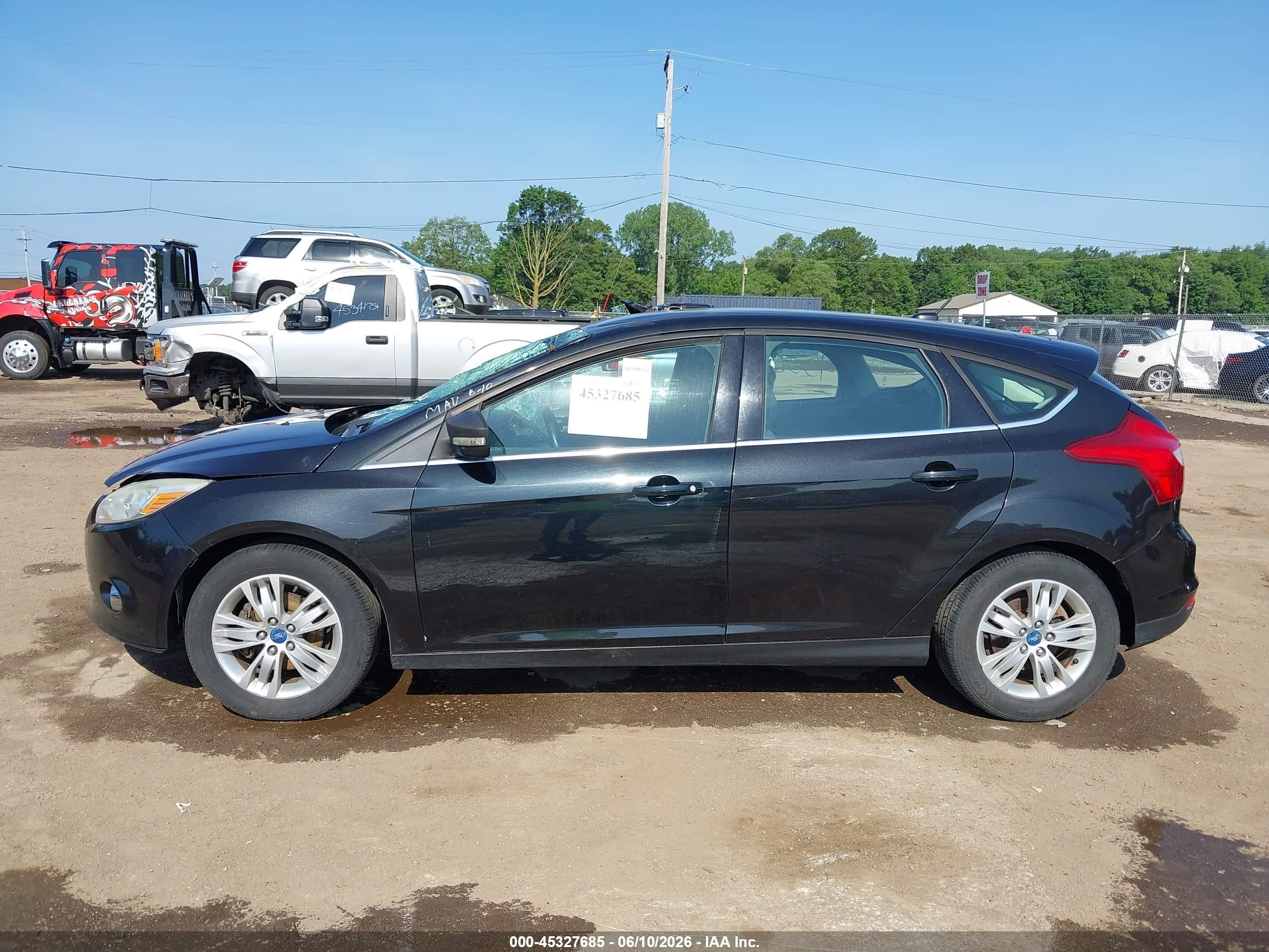 2012 Ford Focus Sel Black vin: 1FAHP3M27CL404272