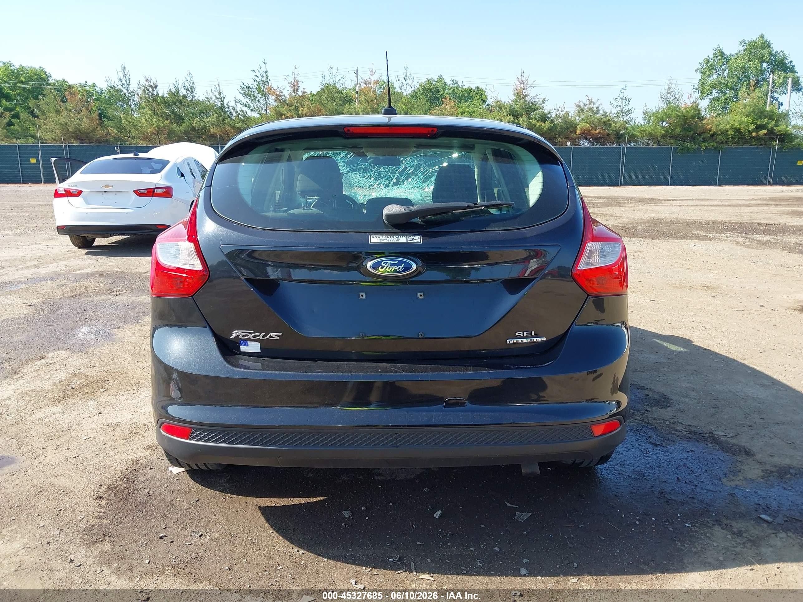 2012 Ford Focus Sel Black vin: 1FAHP3M27CL404272