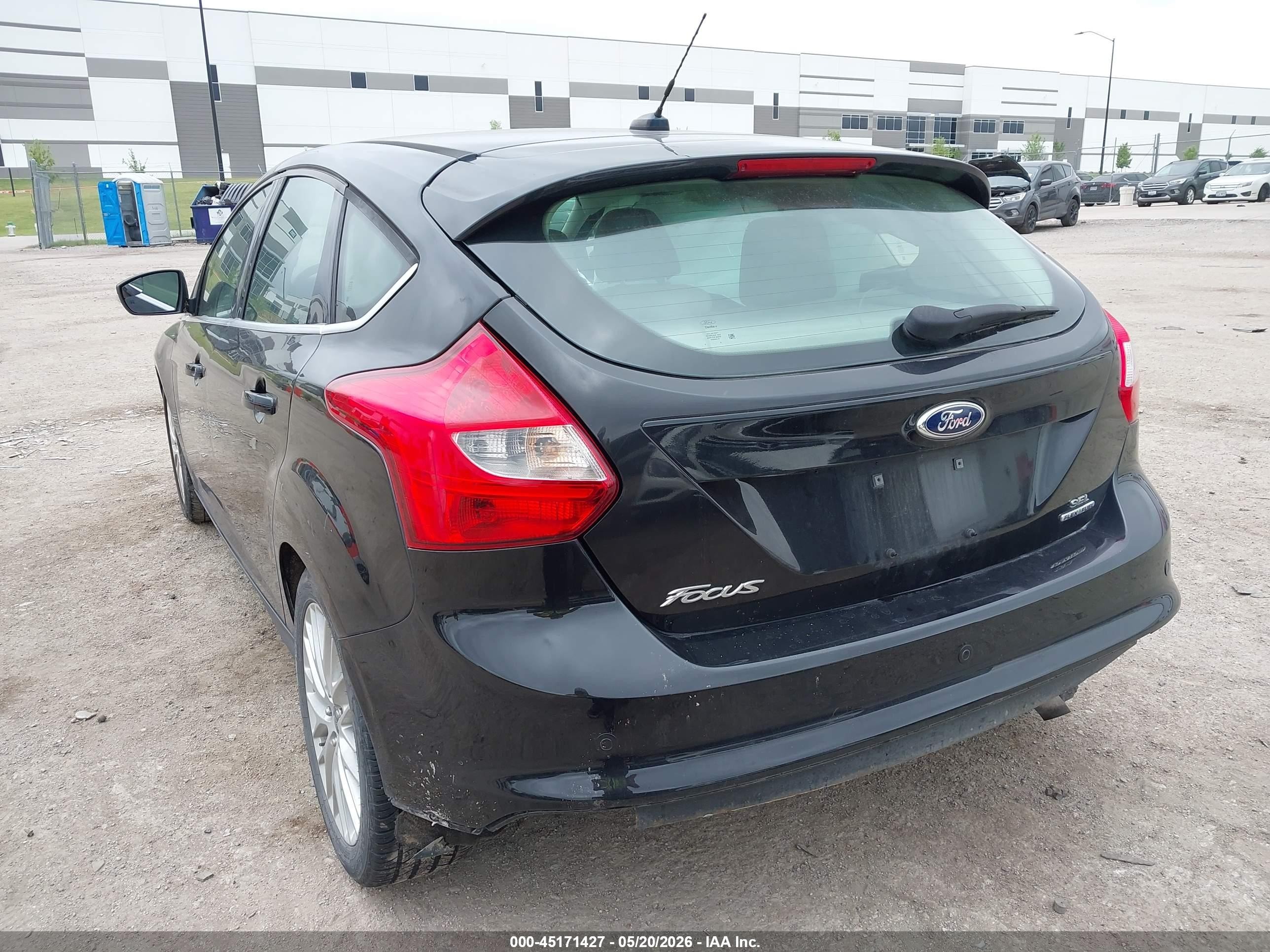 2012 Ford Focus Sel Черный vin: 1FAHP3M27CL449308