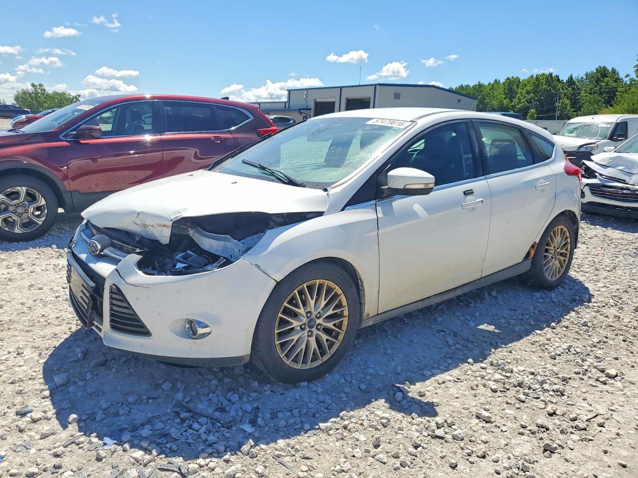 2012 Ford Focus Sel White vin: 1FAHP3M27CL465363