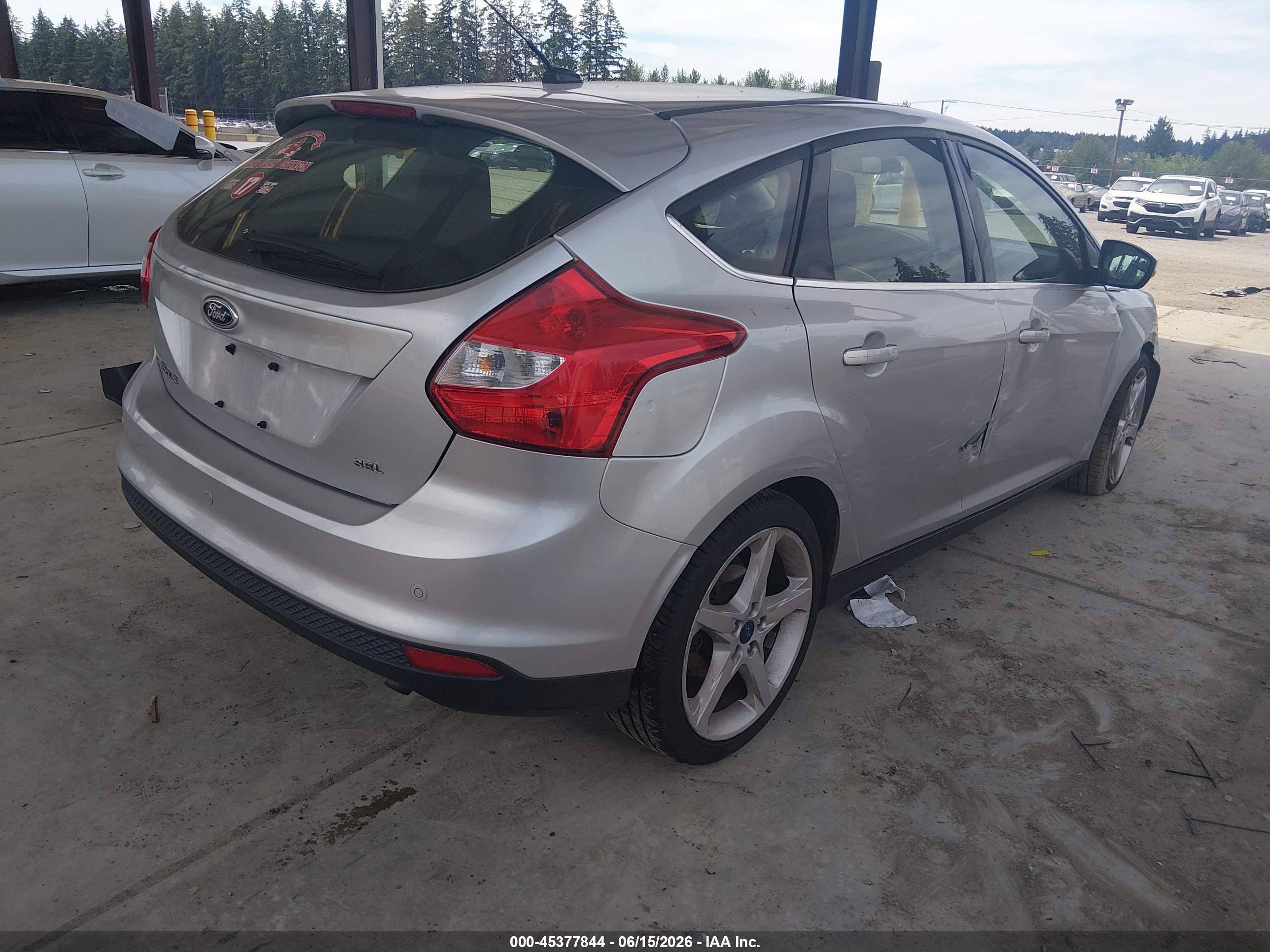2012 Ford Focus Sel Silver vin: 1FAHP3M28CL167758