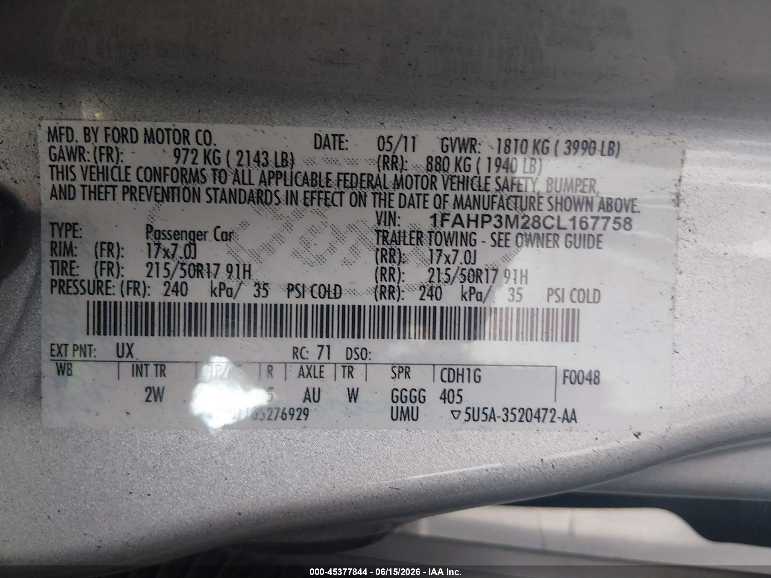 2012 Ford Focus Sel Silver vin: 1FAHP3M28CL167758