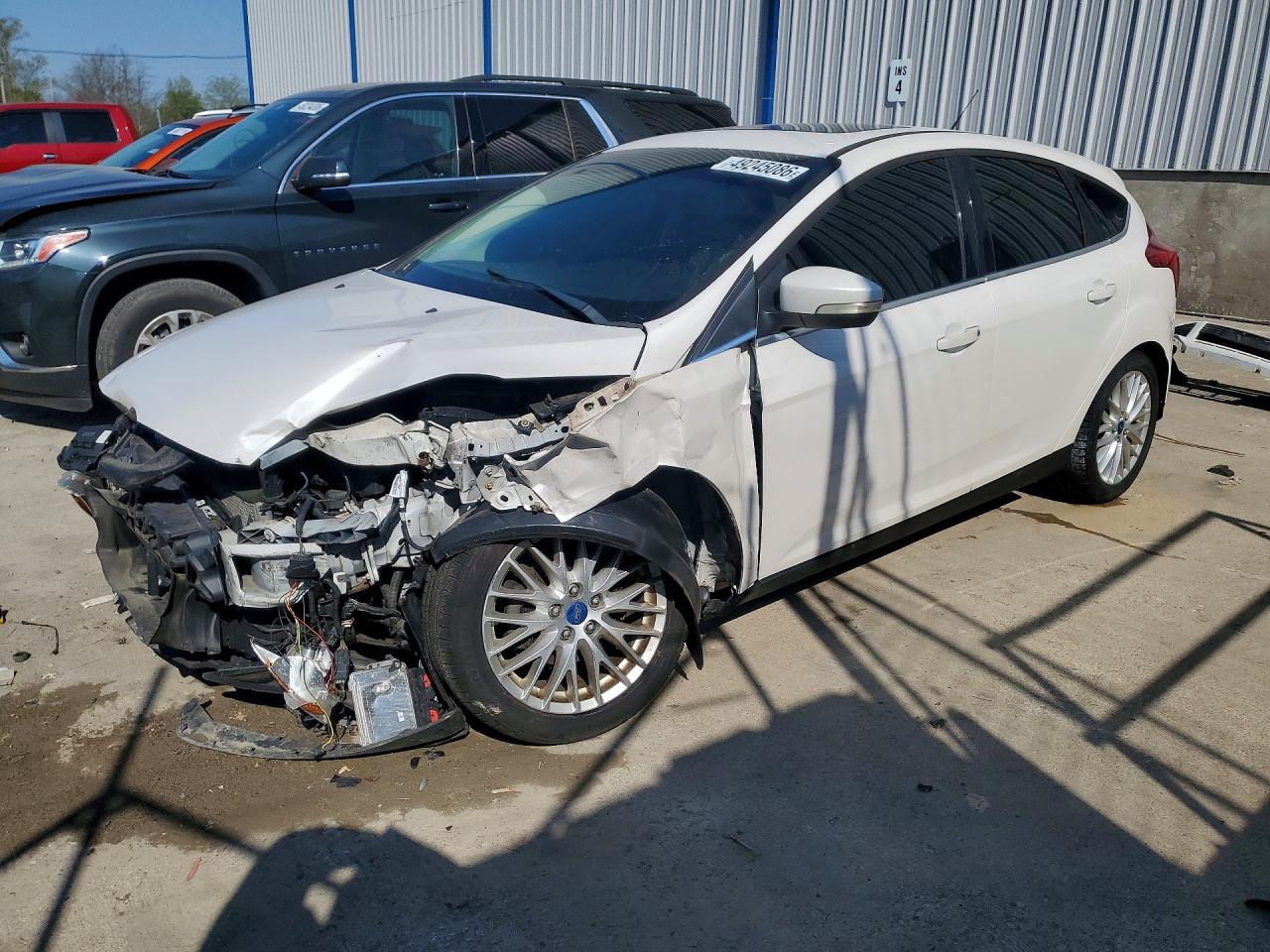 2012 Ford Focus Sel White vin: 1FAHP3M28CL214478