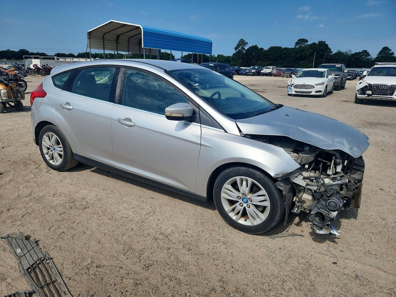 2012 Ford Focus Sel Silver vin: 1FAHP3M28CL239574