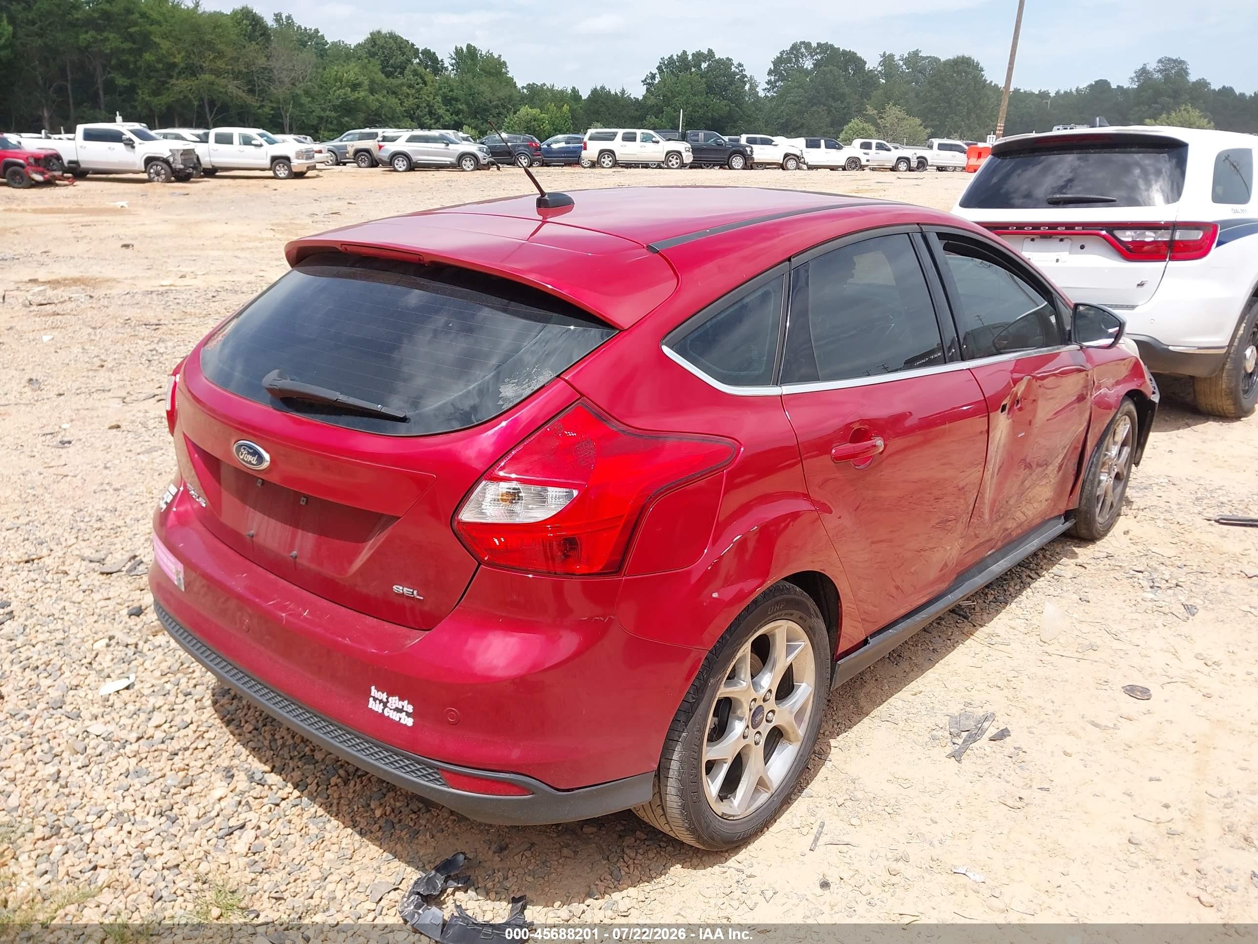 2012 Ford Focus Sel Red vin: 1FAHP3M28CL360217