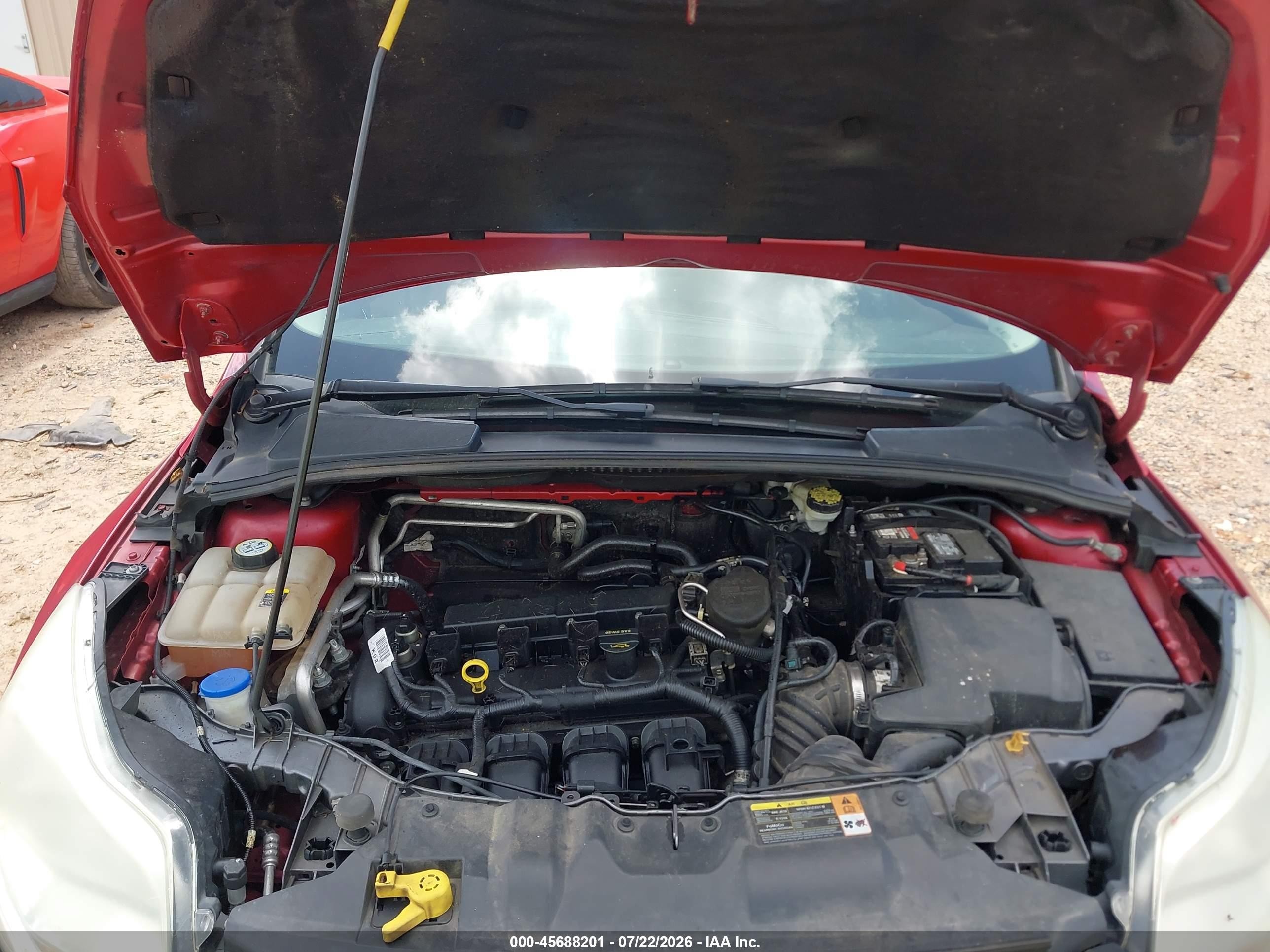 2012 Ford Focus Sel Red vin: 1FAHP3M28CL360217