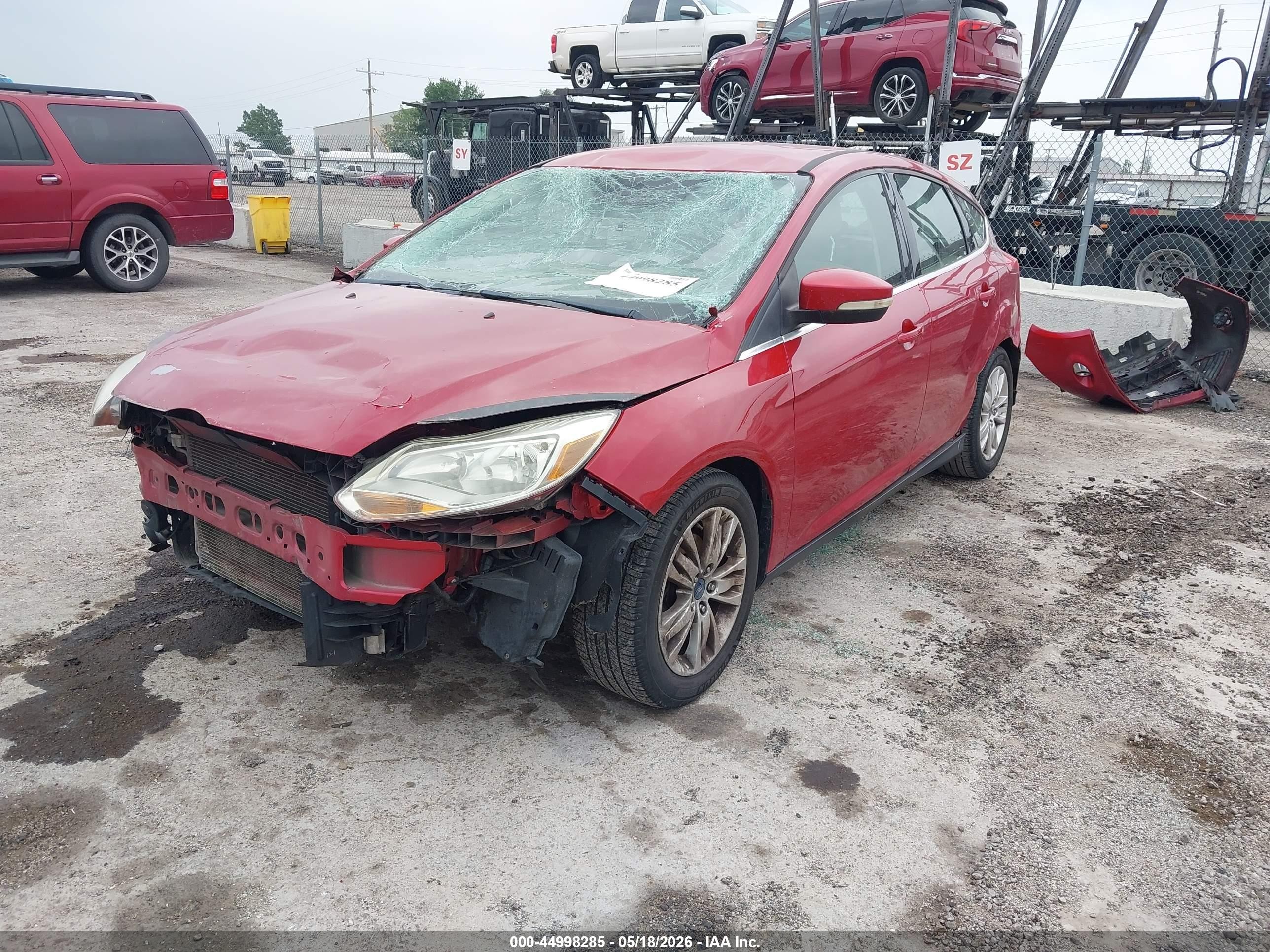 2012 Ford Focus Sel Red vin: 1FAHP3M29CL123168