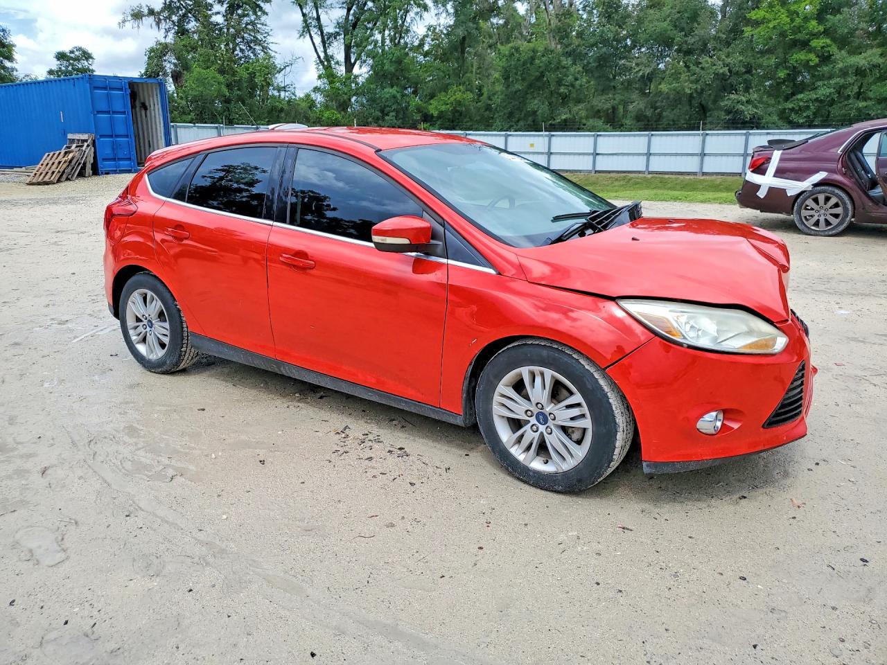 2012 Ford Focus Sel Red vin: 1FAHP3M29CL252463