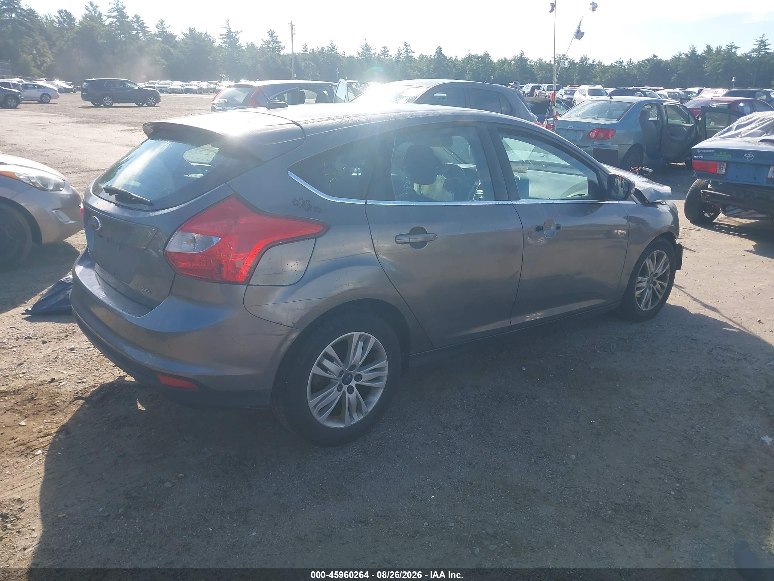 2012 Ford Focus Sel Gray vin: 1FAHP3M29CL358749