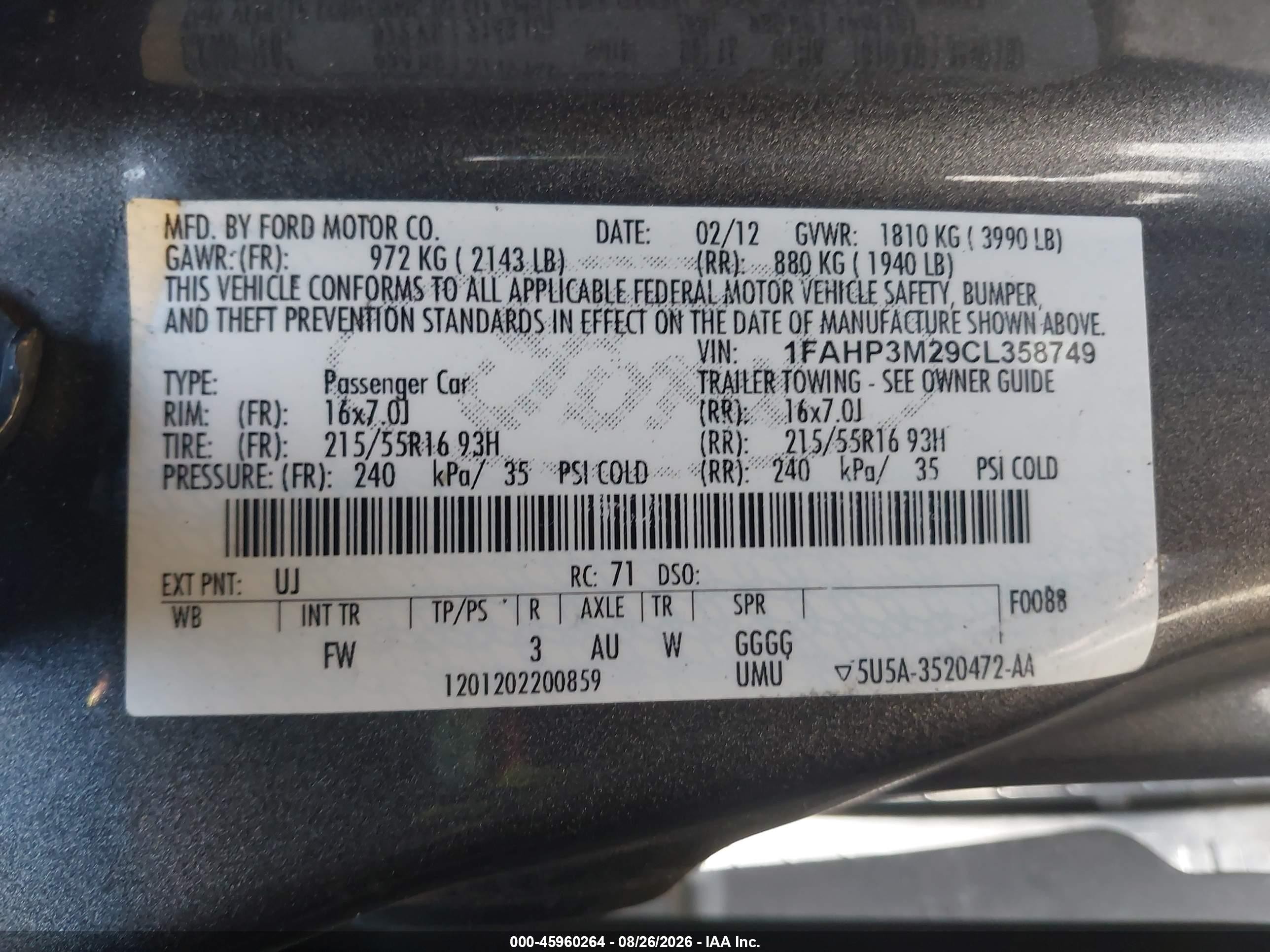 2012 Ford Focus Sel Gray vin: 1FAHP3M29CL358749