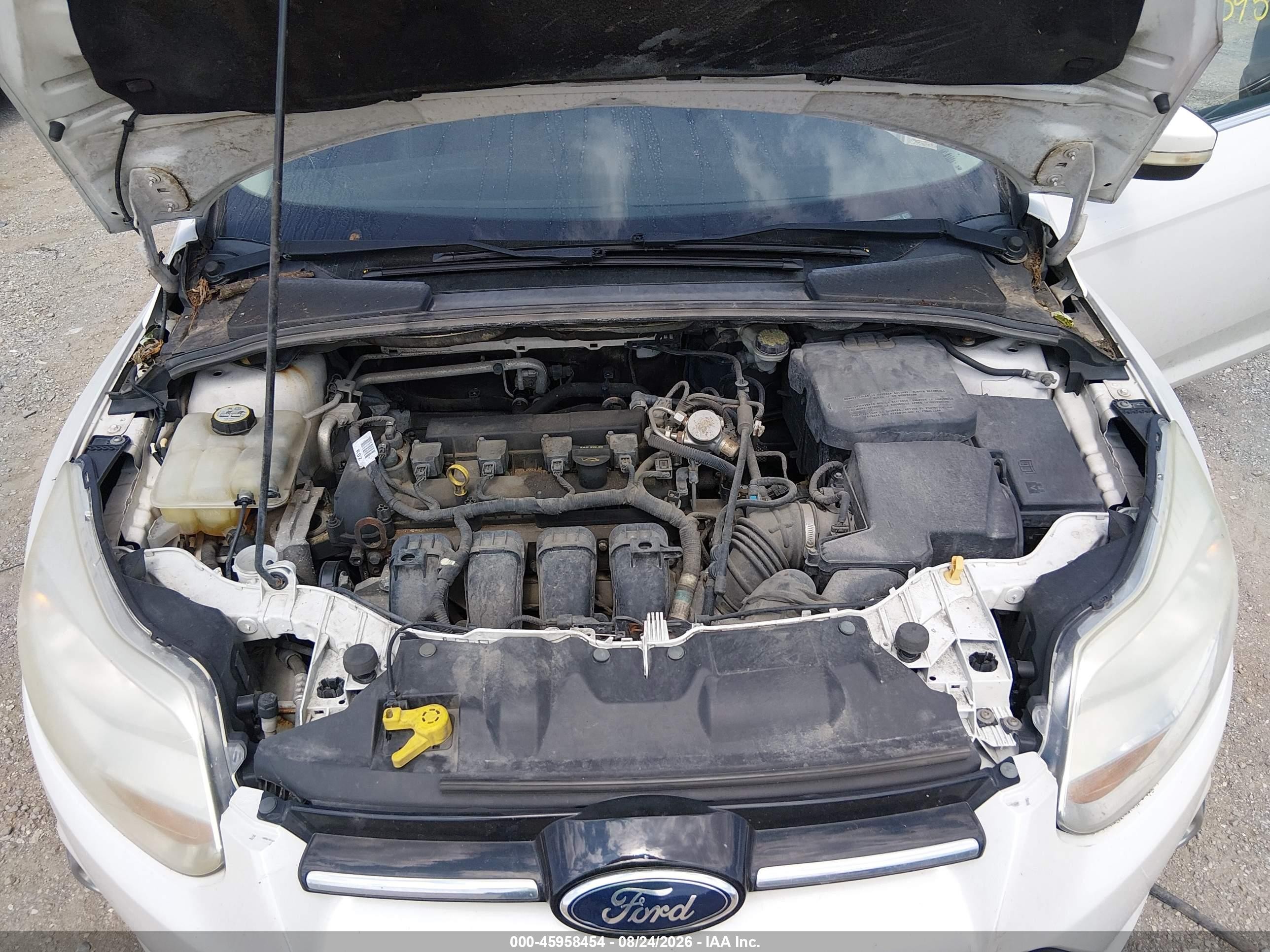 2012 Ford Focus Sel White vin: 1FAHP3M29CL409053