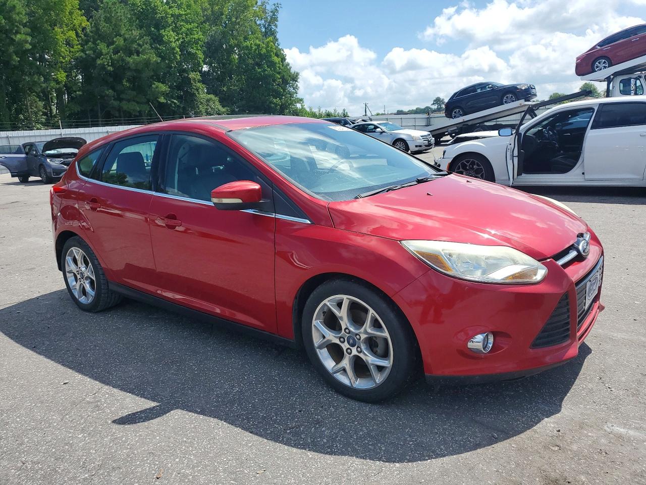 2012 Ford Focus Sel Красный vin: 1FAHP3M29CL426337