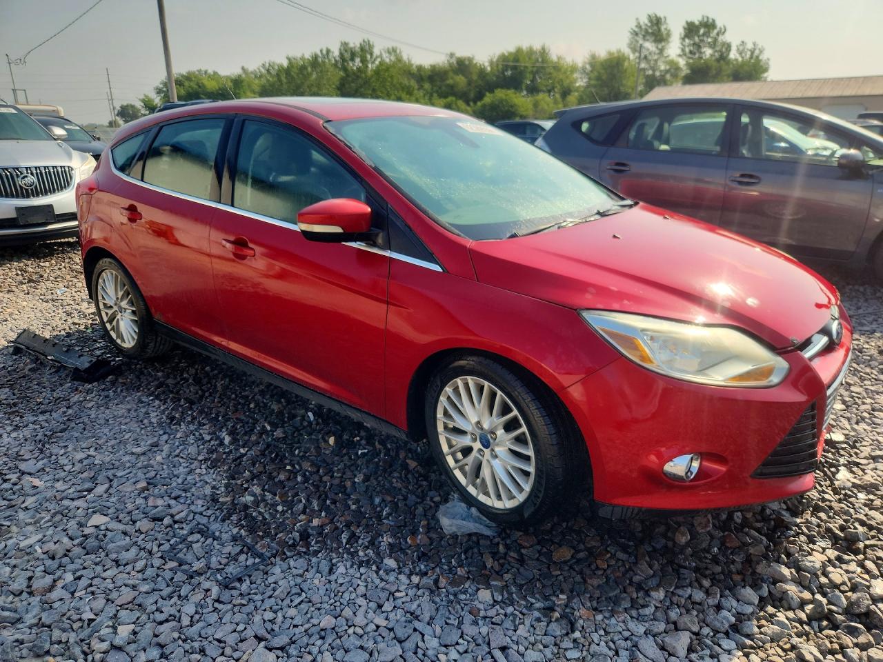 2012 Ford Focus Sel Red vin: 1FAHP3M2XCL255078