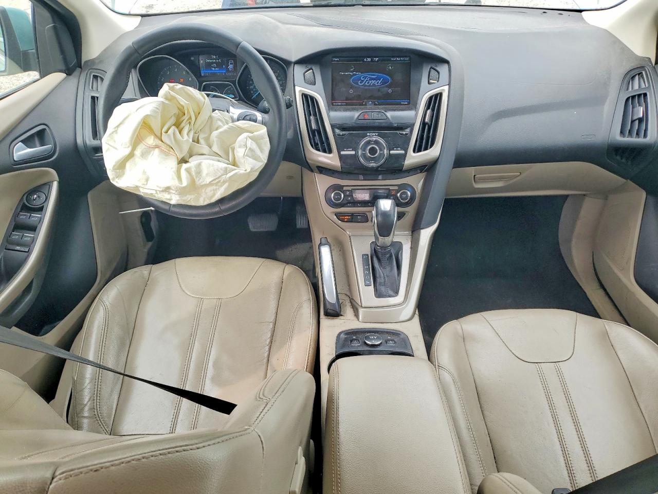 2012 Ford Focus Sel Turquoise vin: 1FAHP3M2XCL377536