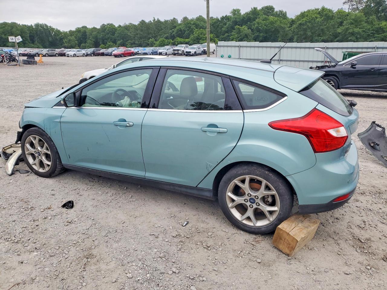 2012 Ford Focus Sel Turquoise vin: 1FAHP3M2XCL377536