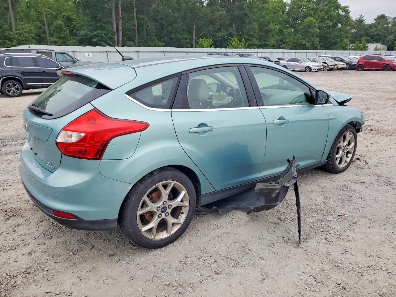 2012 Ford Focus Sel Turquoise vin: 1FAHP3M2XCL377536