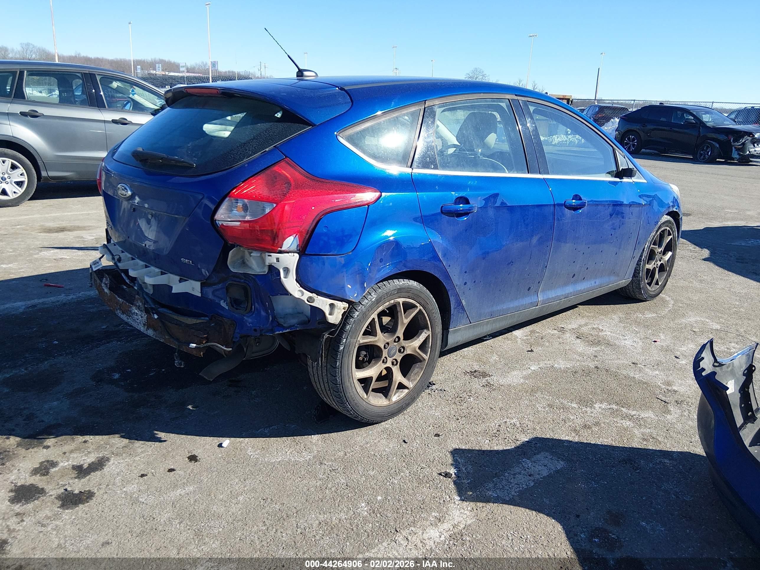2012 Ford Focus Sel Blue vin: 1FAHP3M2XCL378248