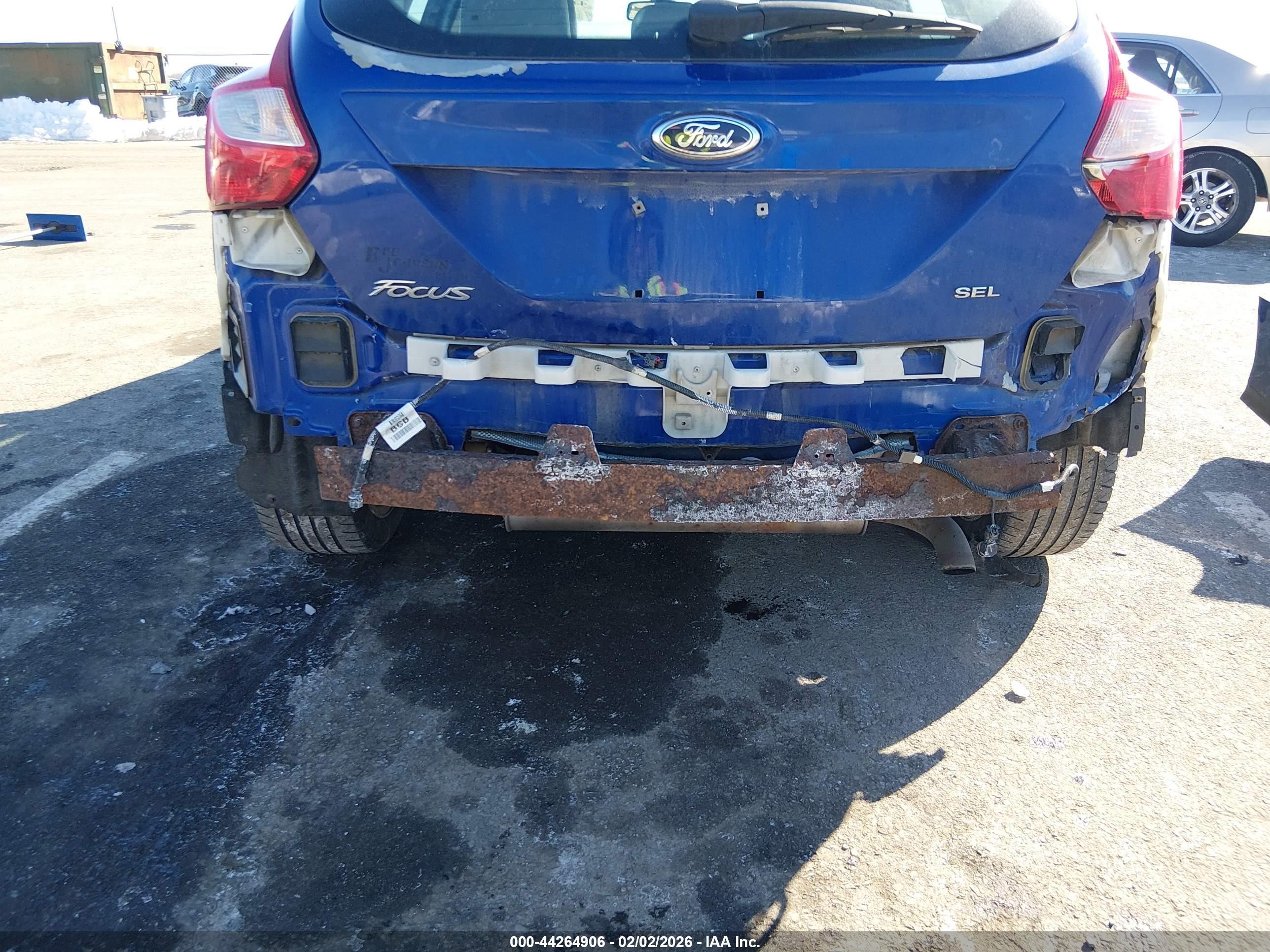 2012 Ford Focus Sel Blue vin: 1FAHP3M2XCL378248