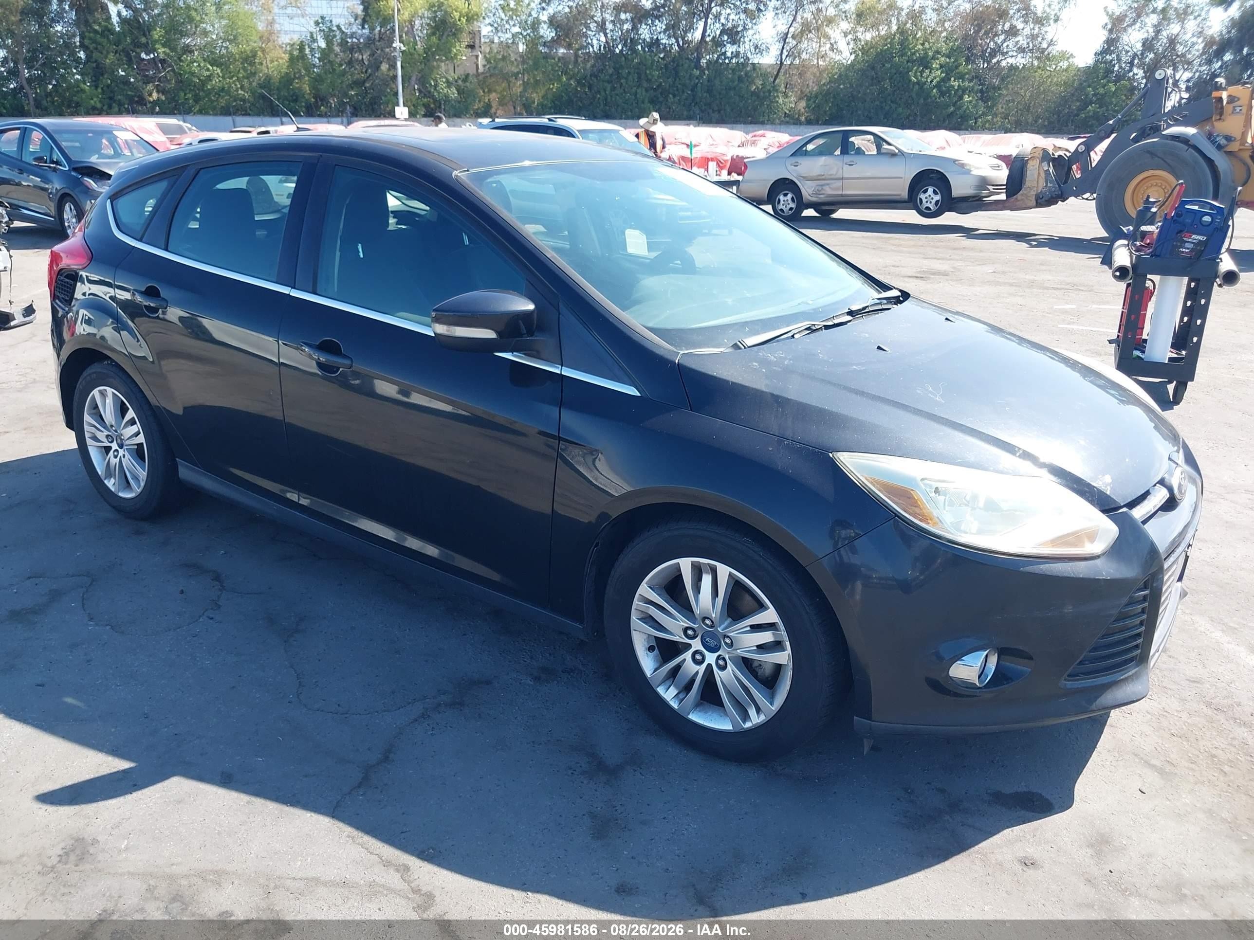 2012 Ford Focus Sel Черный vin: 1FAHP3M2XCL422989