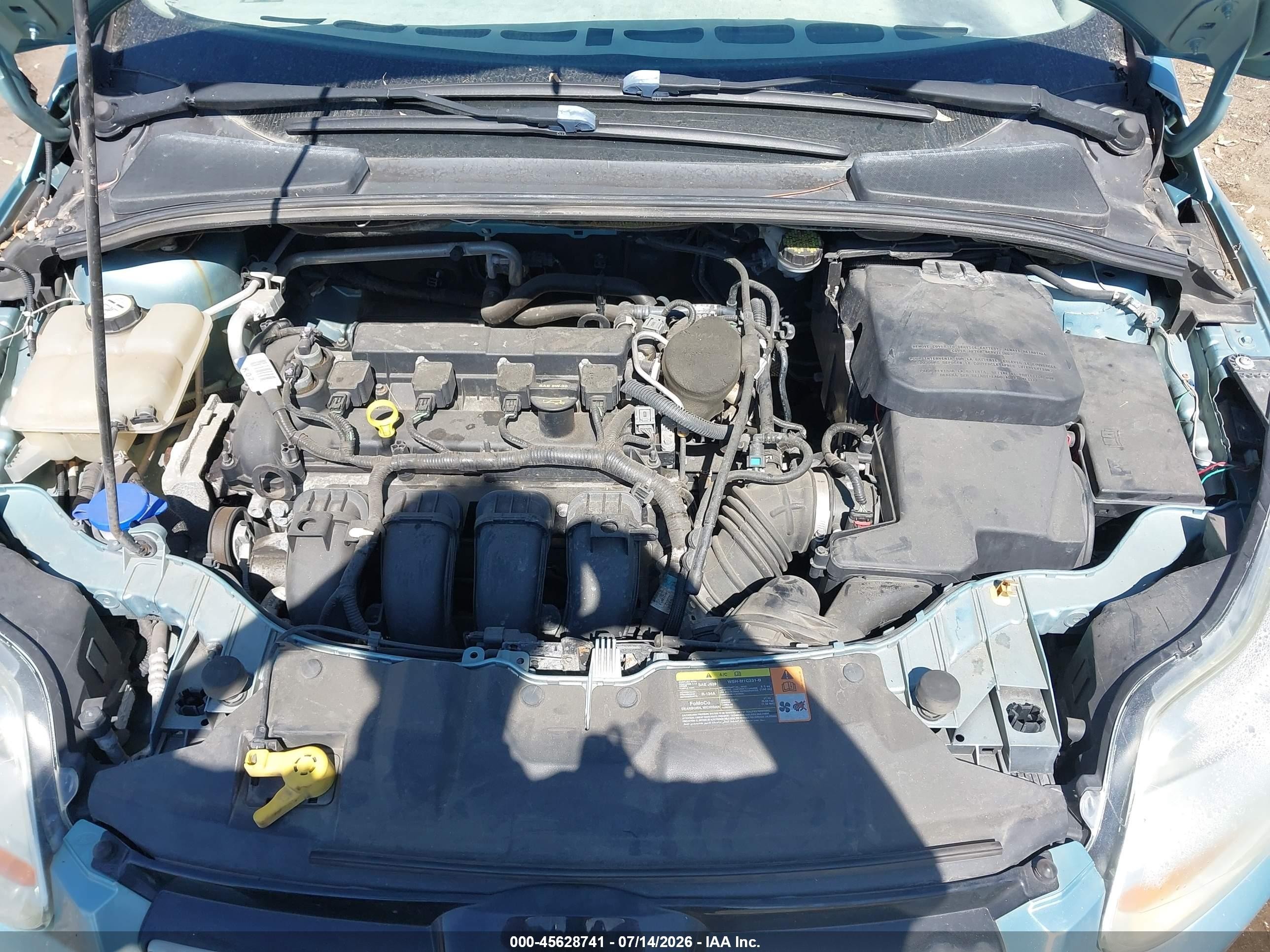 2012 Ford Focus Sel Teal vin: 1FAHP3M2XCL438867