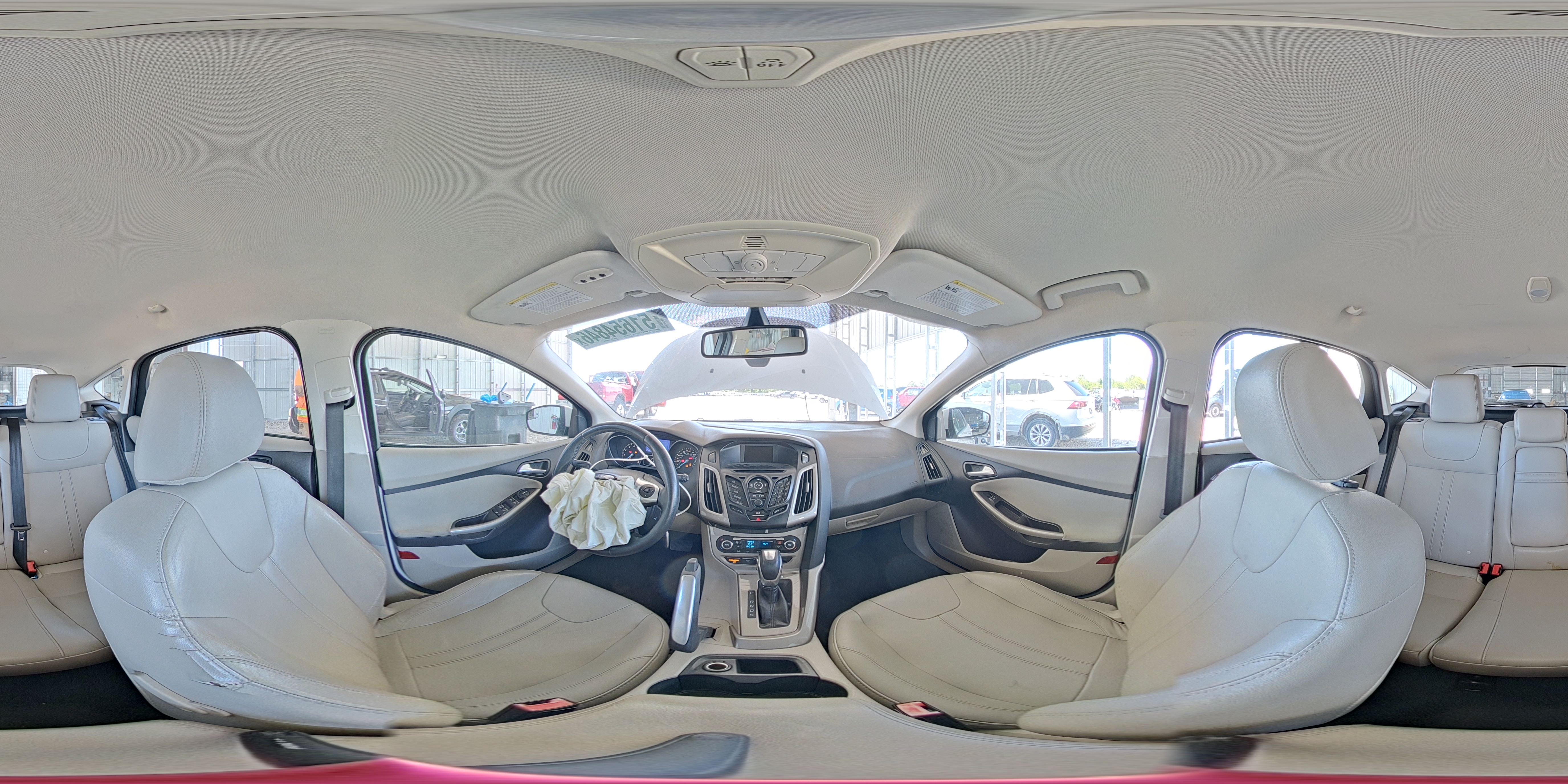 2012 Ford Focus Sel White vin: 1FAHP3M2XCL478995